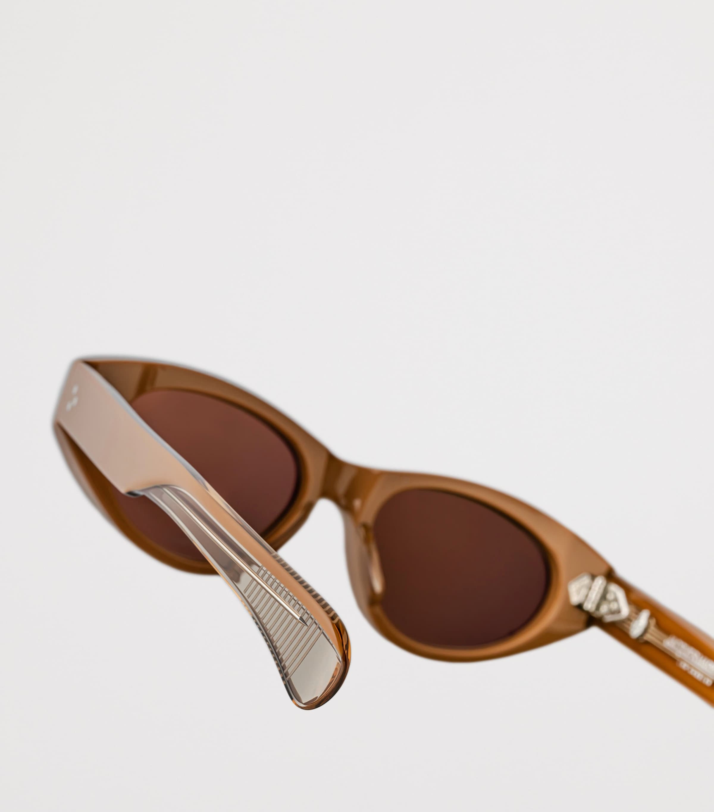 Jacques Marie Mage Krasner Oval Sunglasses Tobacco Image 4