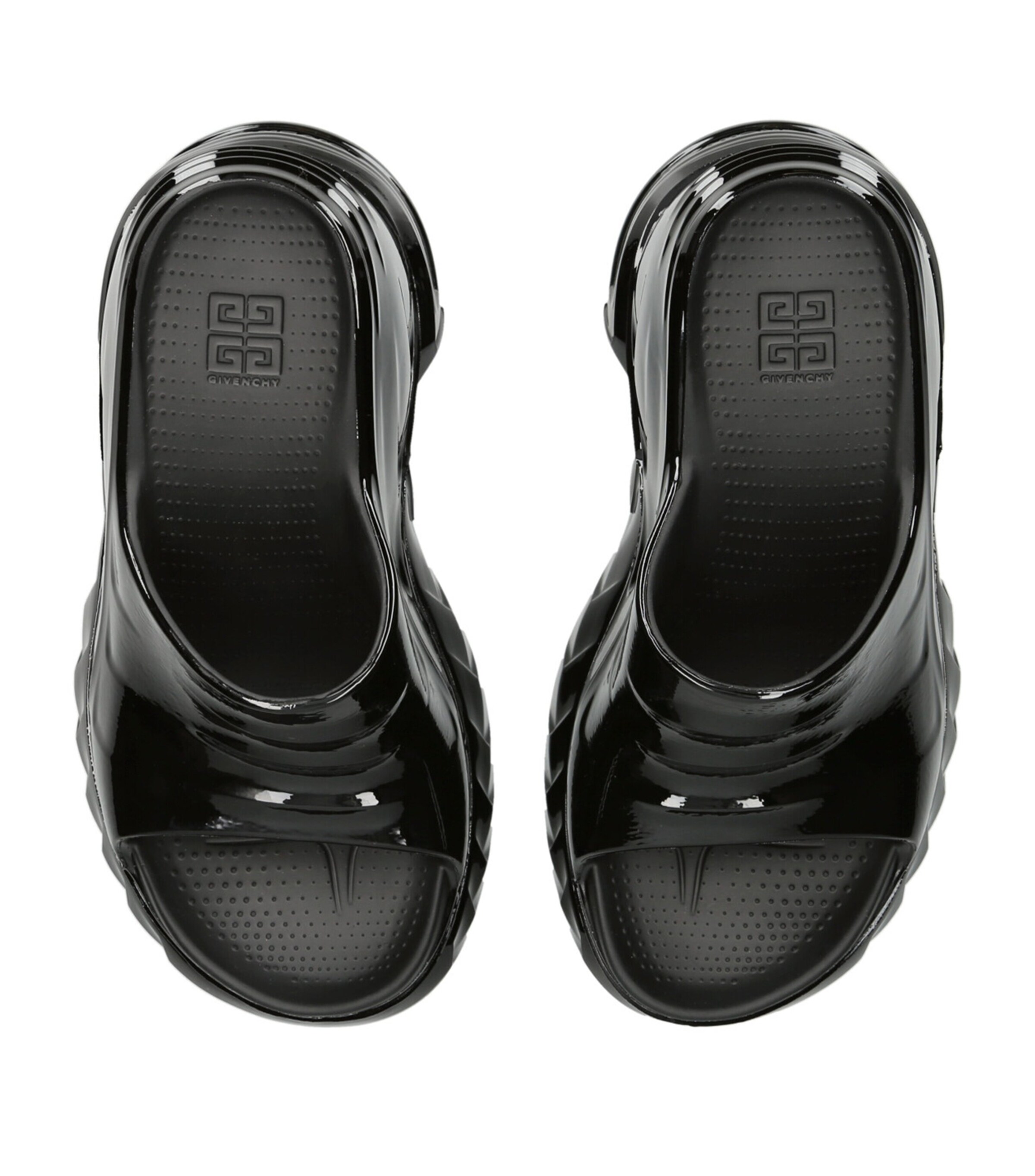 Marshmallow Wedge Mules 10 BLACK Image 4