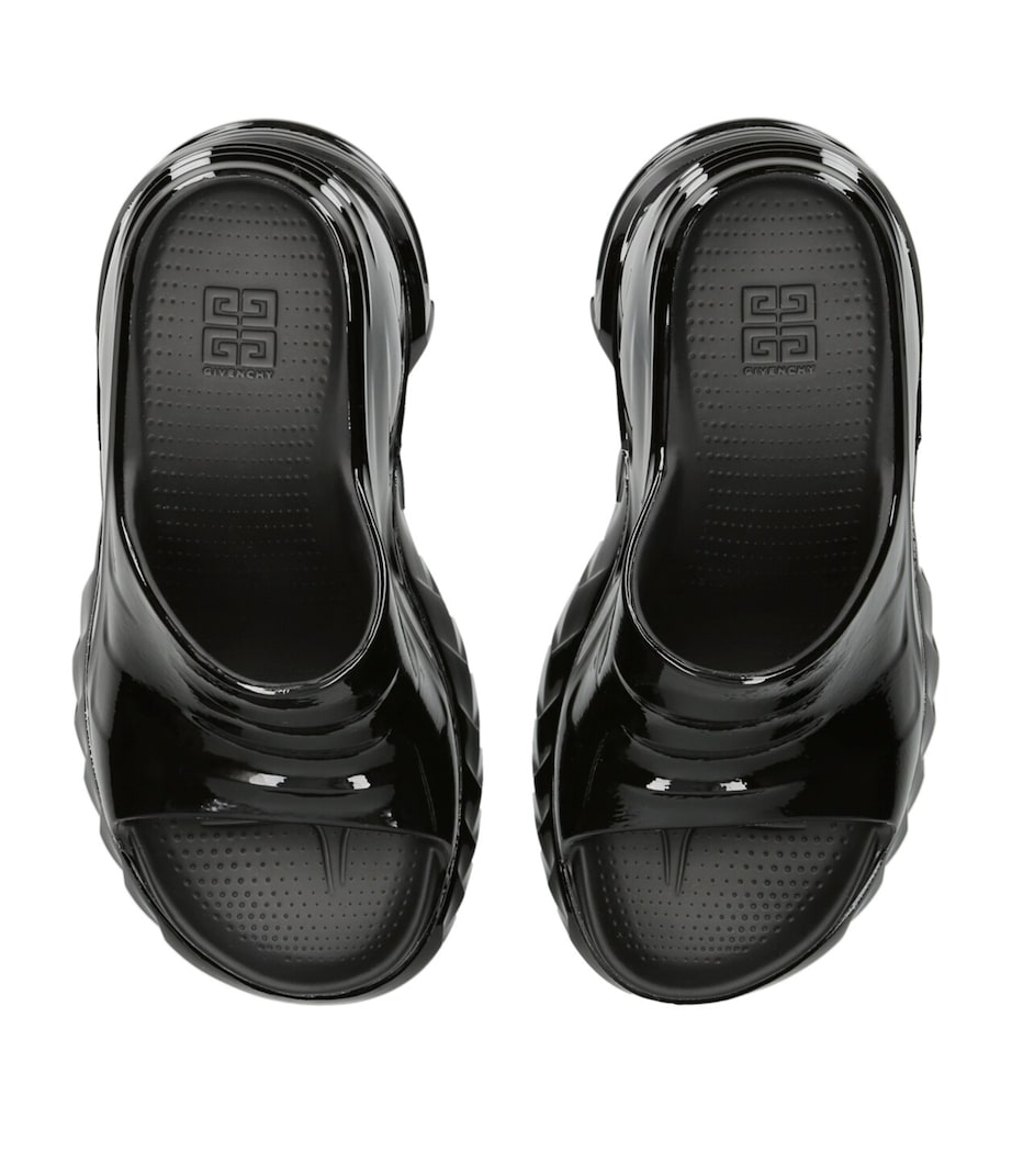 Marshmallow Wedge Mules 10 BLACK Image 4