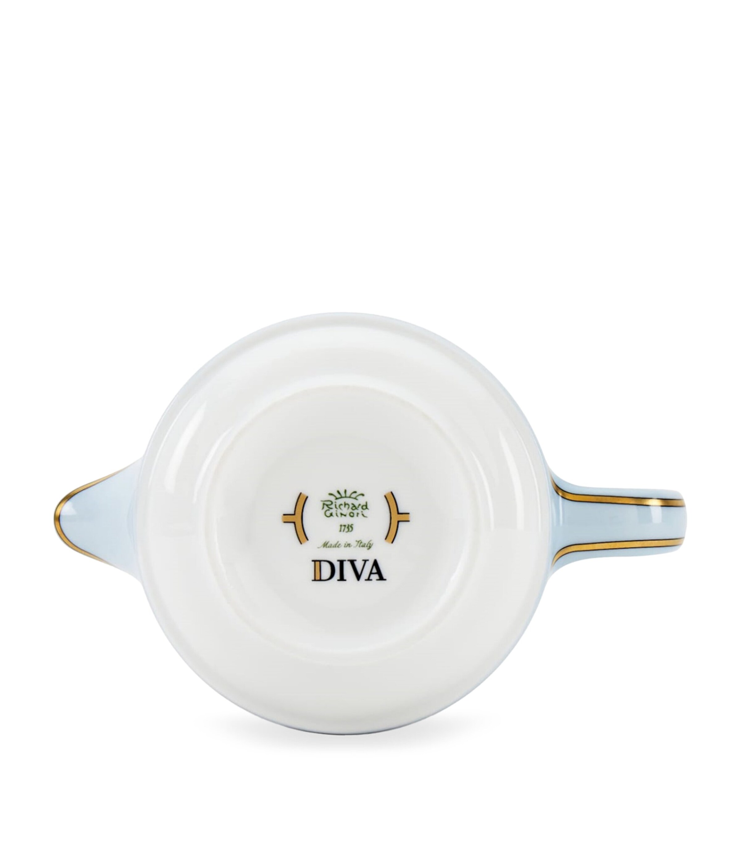 GINORI 1735 Porcelain Colonna Diva Celeste Milk Jug (300ml) Image 3