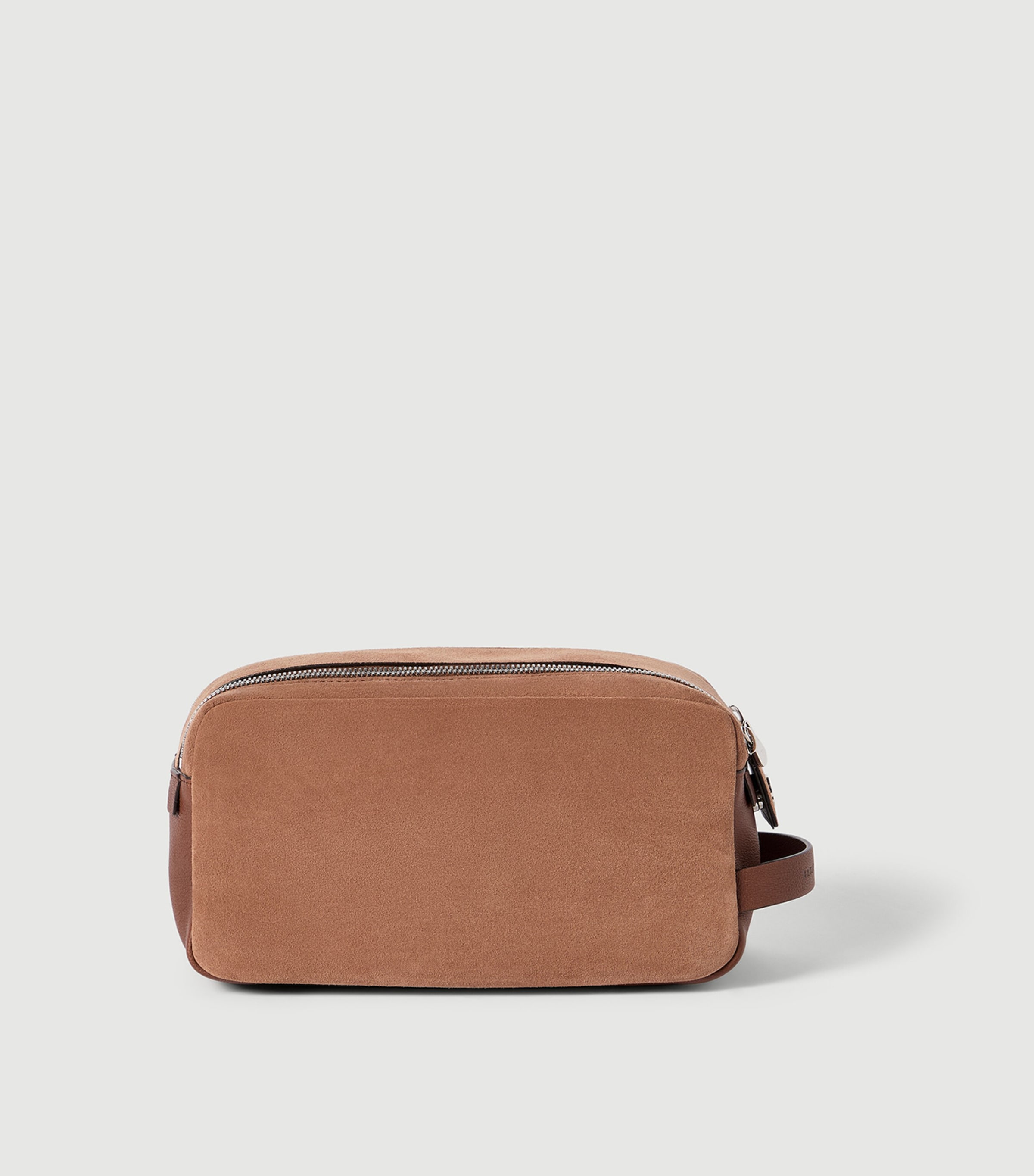 Brunello Cucinelli Suede-Leather Wash Bag Image 4