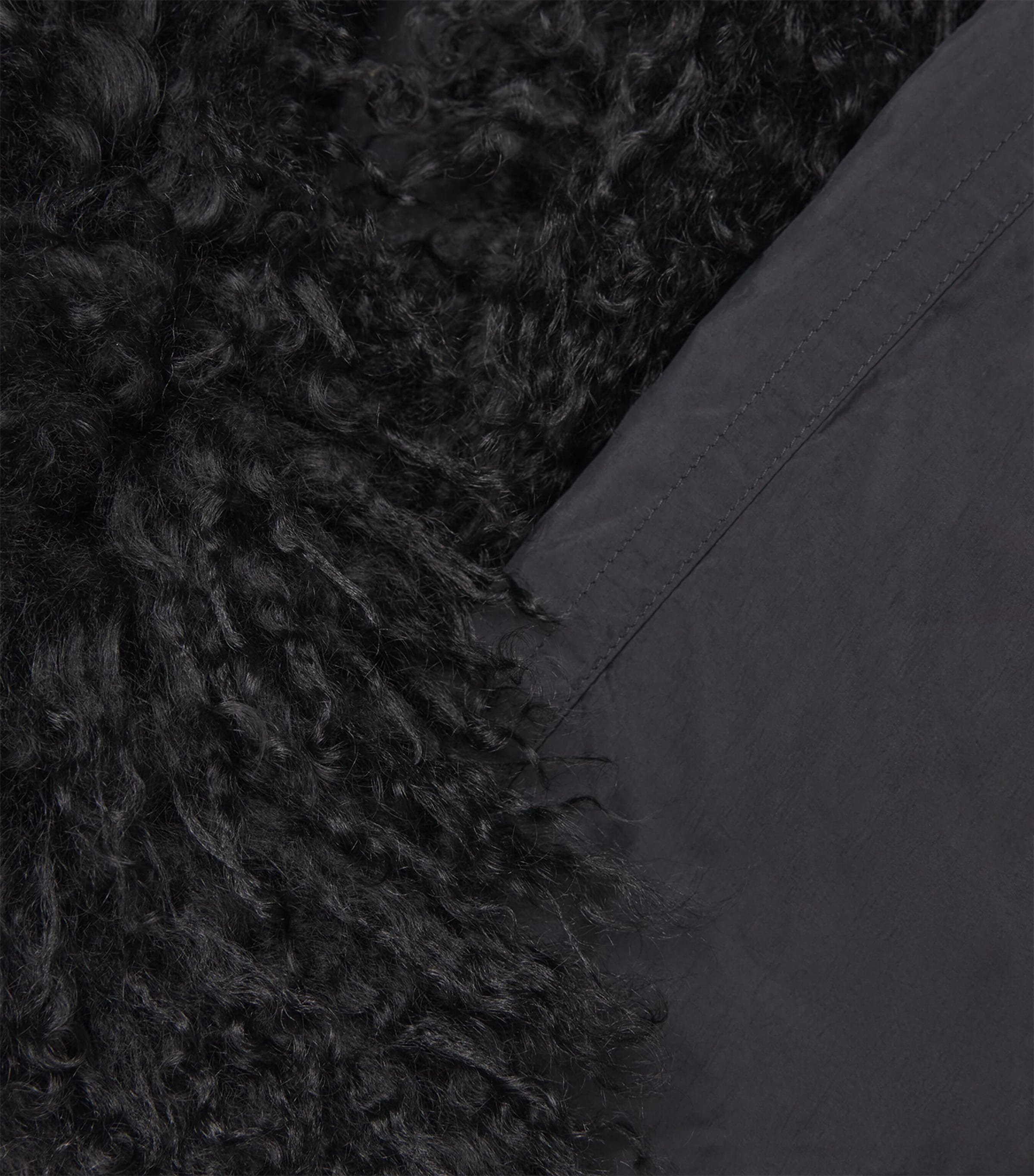 Down Lambskin-Trim Parka Coat C99 Image 4