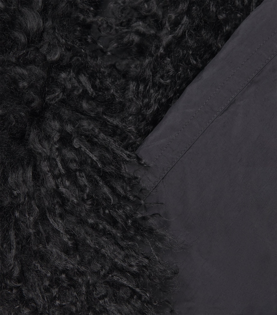 Down Lambskin-Trim Parka Coat C99 Image 4