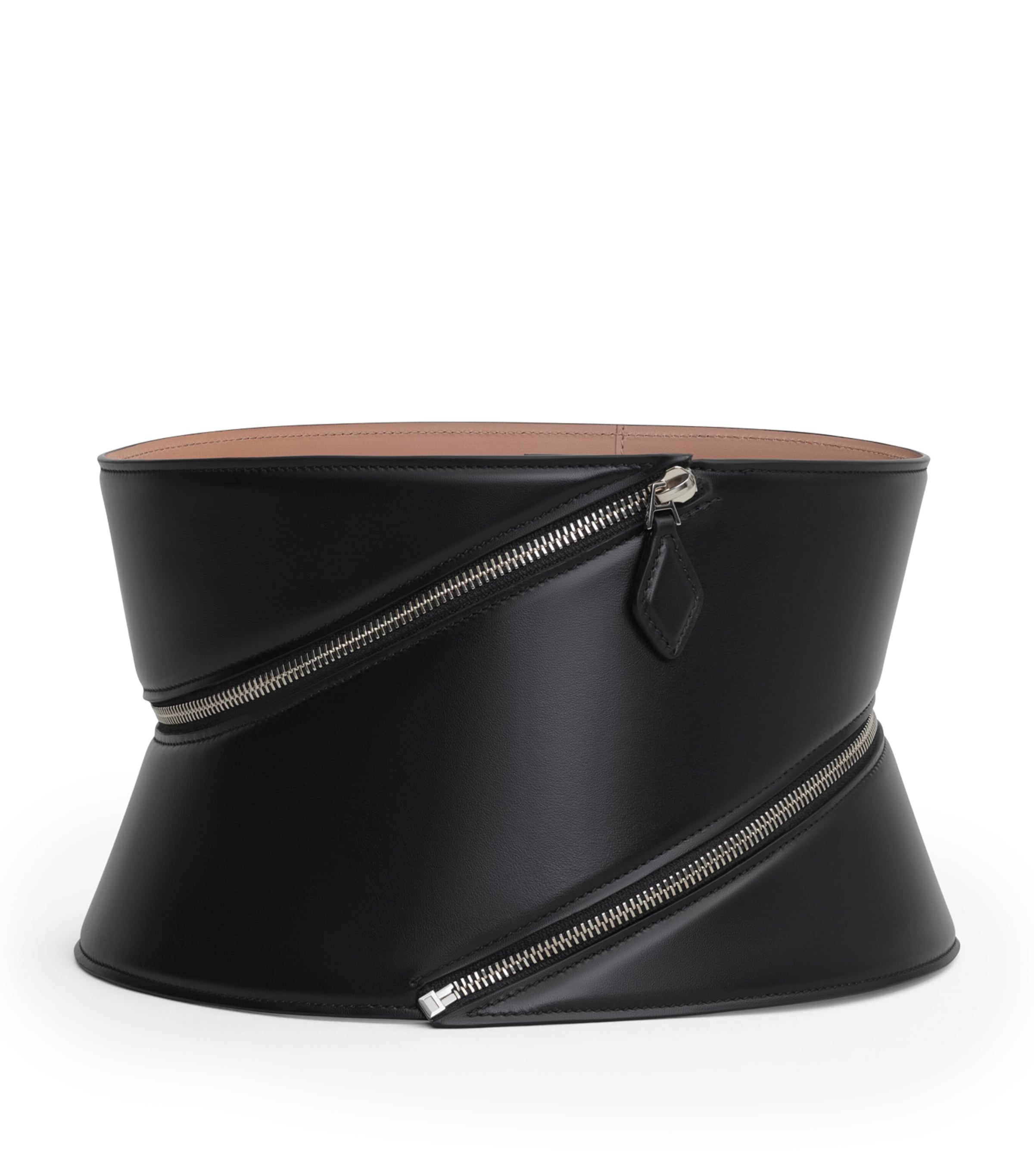 Alaïa Spiral-Zip Corset Belt Noir Image 1