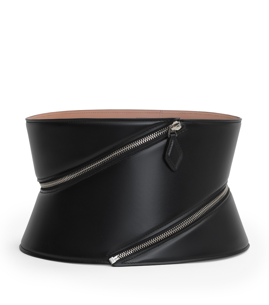 Spiral-Zip Corset Belt NOIR Image 1