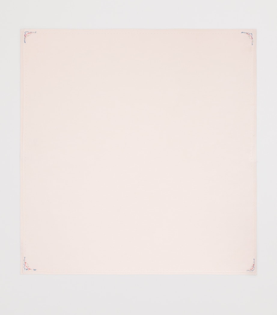 Cotton Embroidered-Floral Blanket 30ROSÉE Image 2