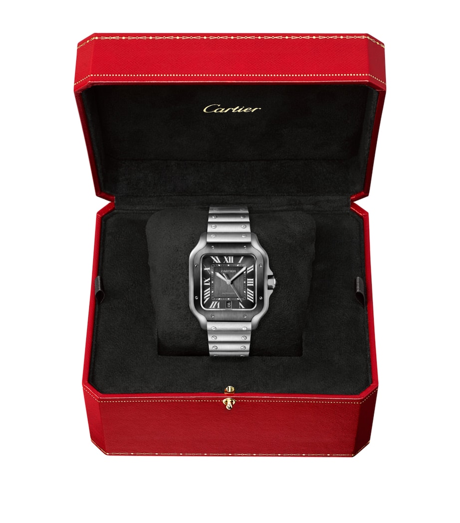 Steel ADLC Santos de Cartier Watch 39.8mm GREY Image 8