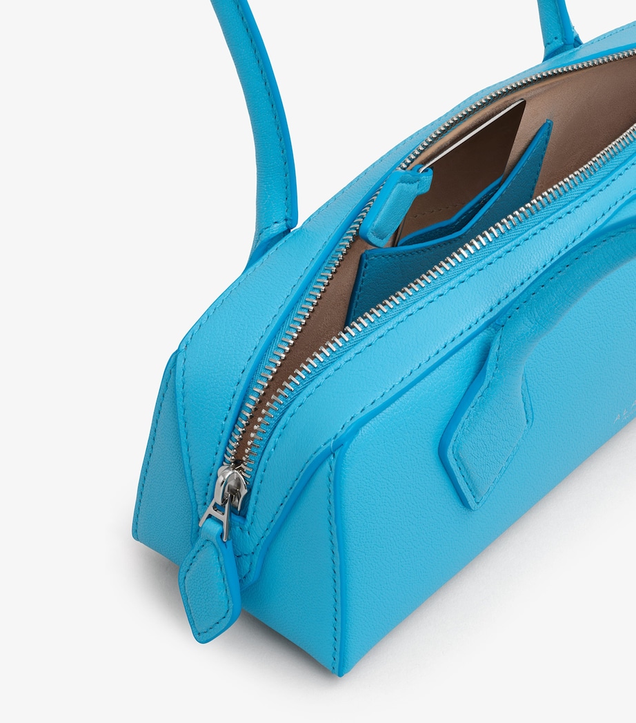 Small Leather Le Teckel Shoulder Bag AMAZONITE Image 4