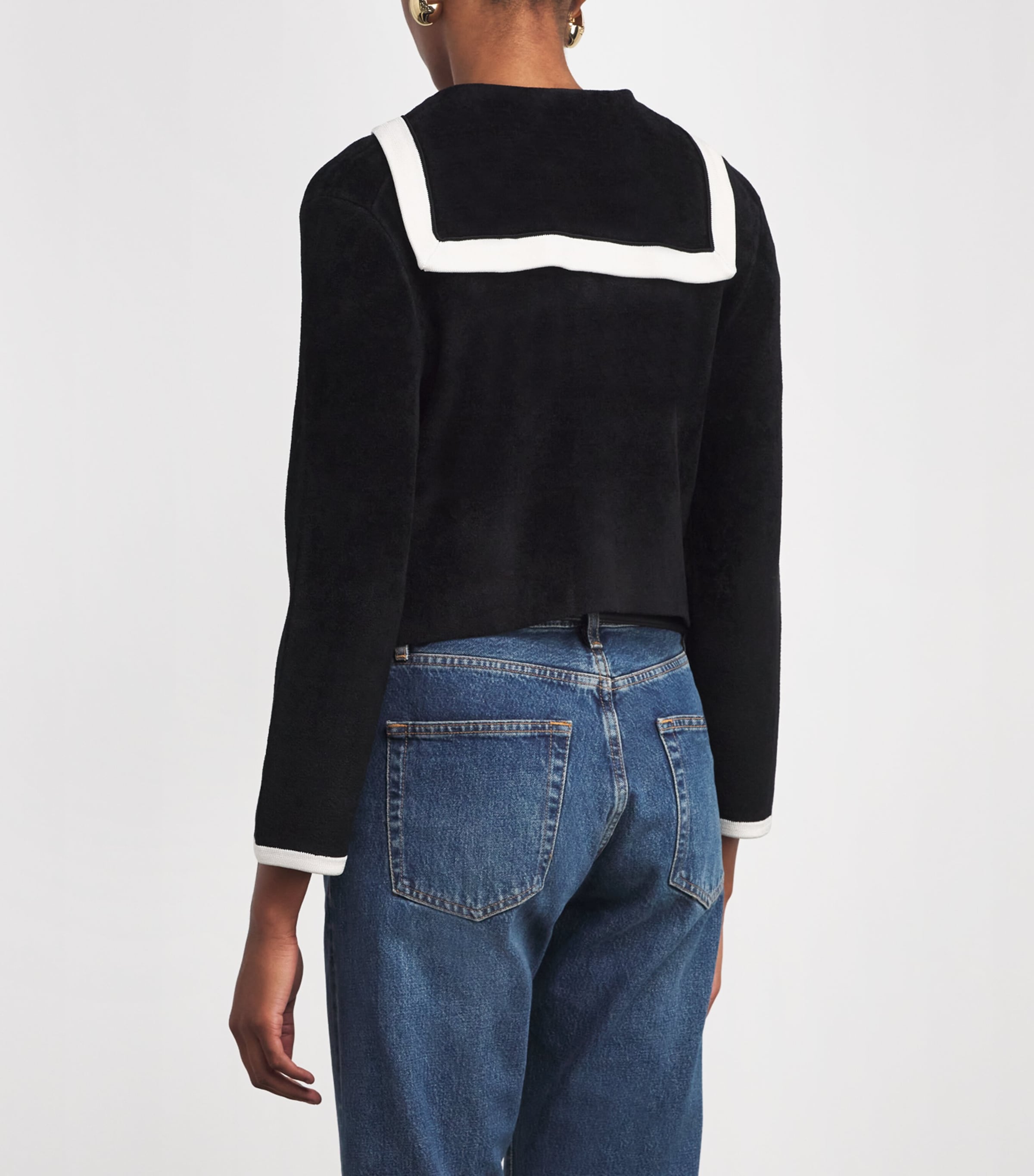 Terry Cardigan BLACK Image 4