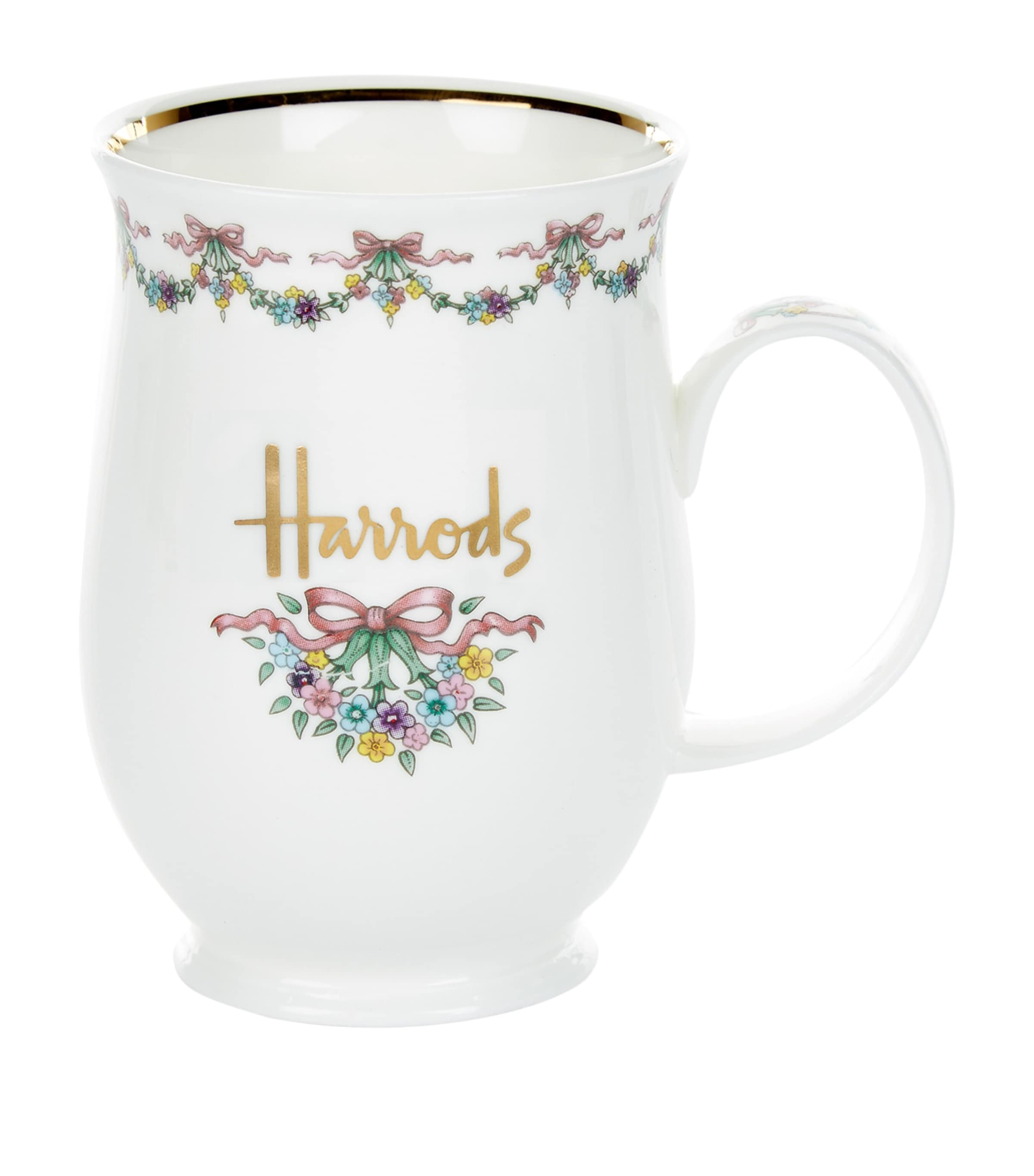 Harrods Bows And Garlands Mug In White