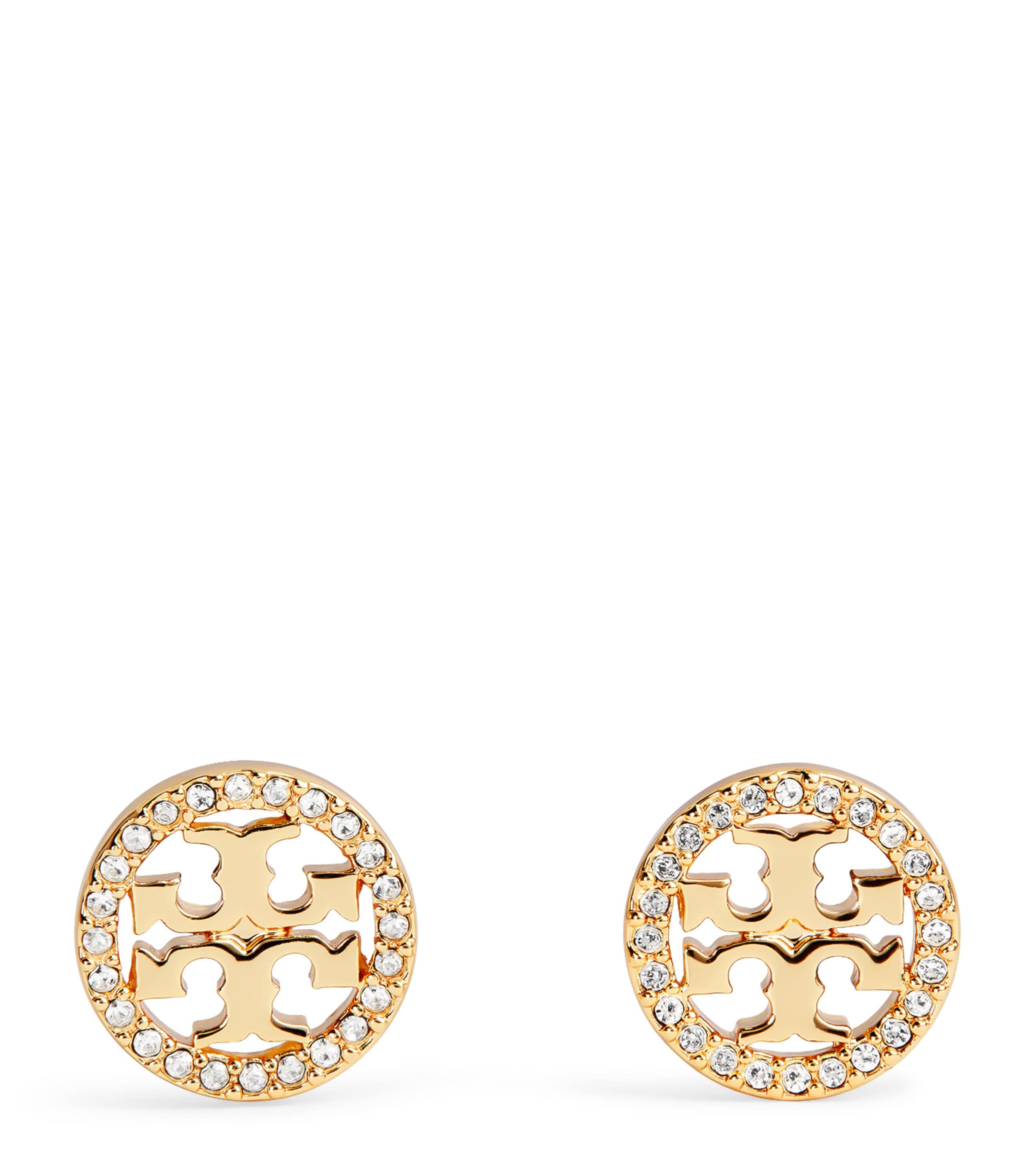 Tory Burch Miller Stud Earrings In Gold