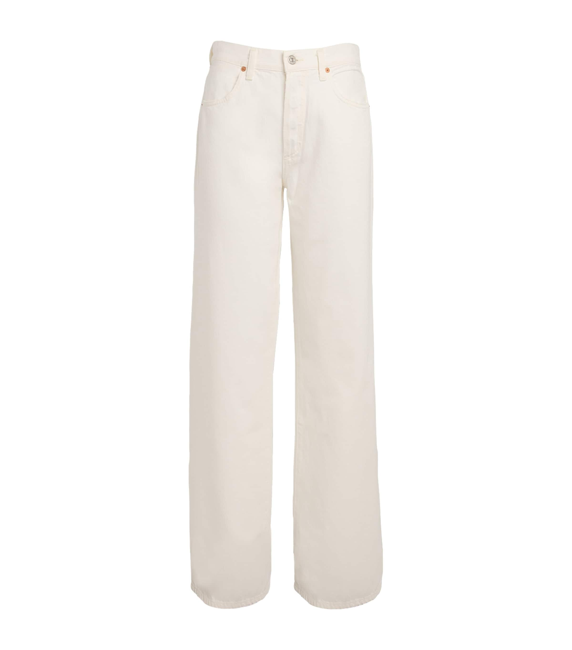 Rag & Bone Sofie Wide-leg Jeans In Neutral