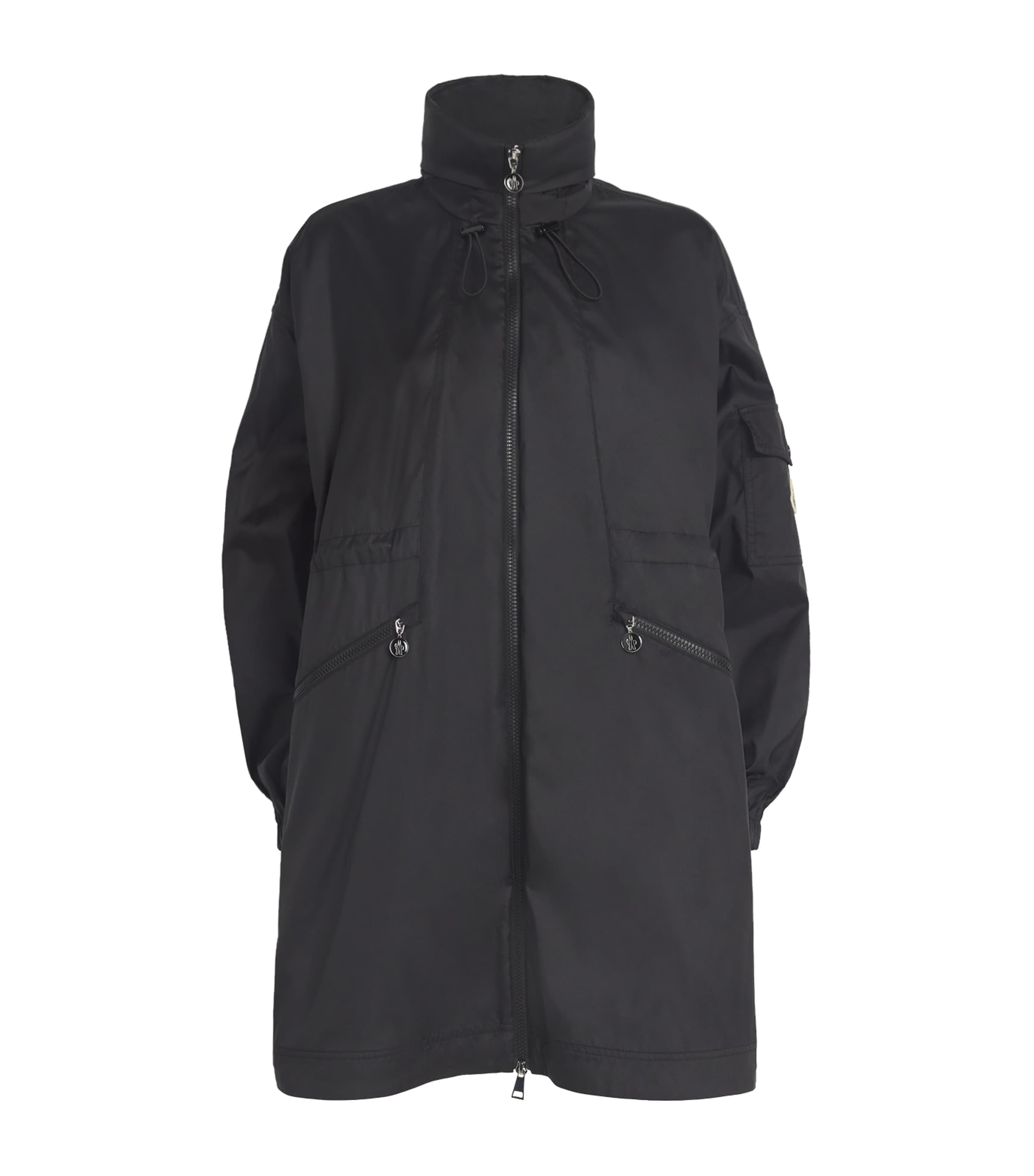 Moncler Adhemar Parka Coat In Black