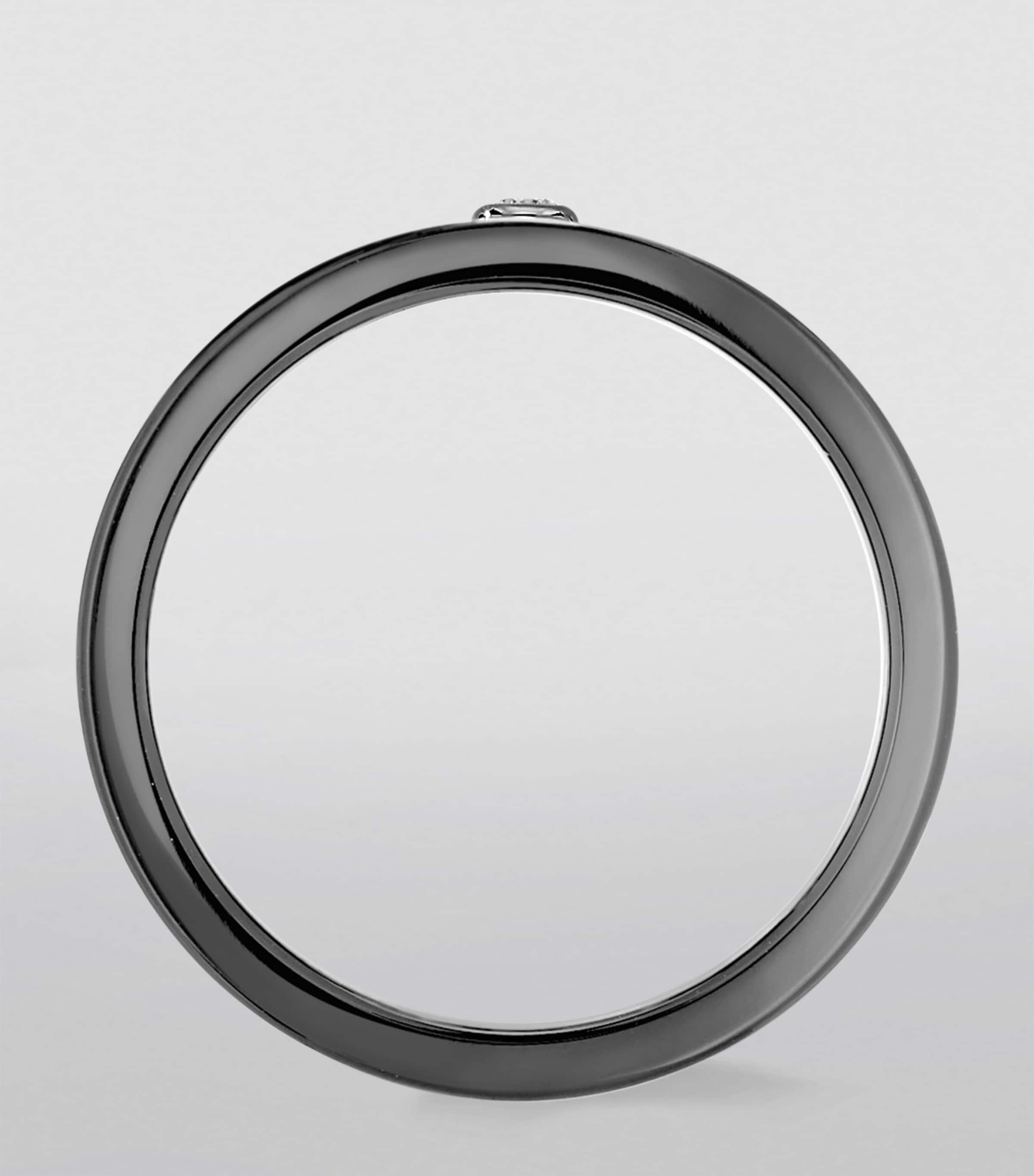 Titanium and Diamond Move Titanium Ring TITANIUM BLACK Image 2