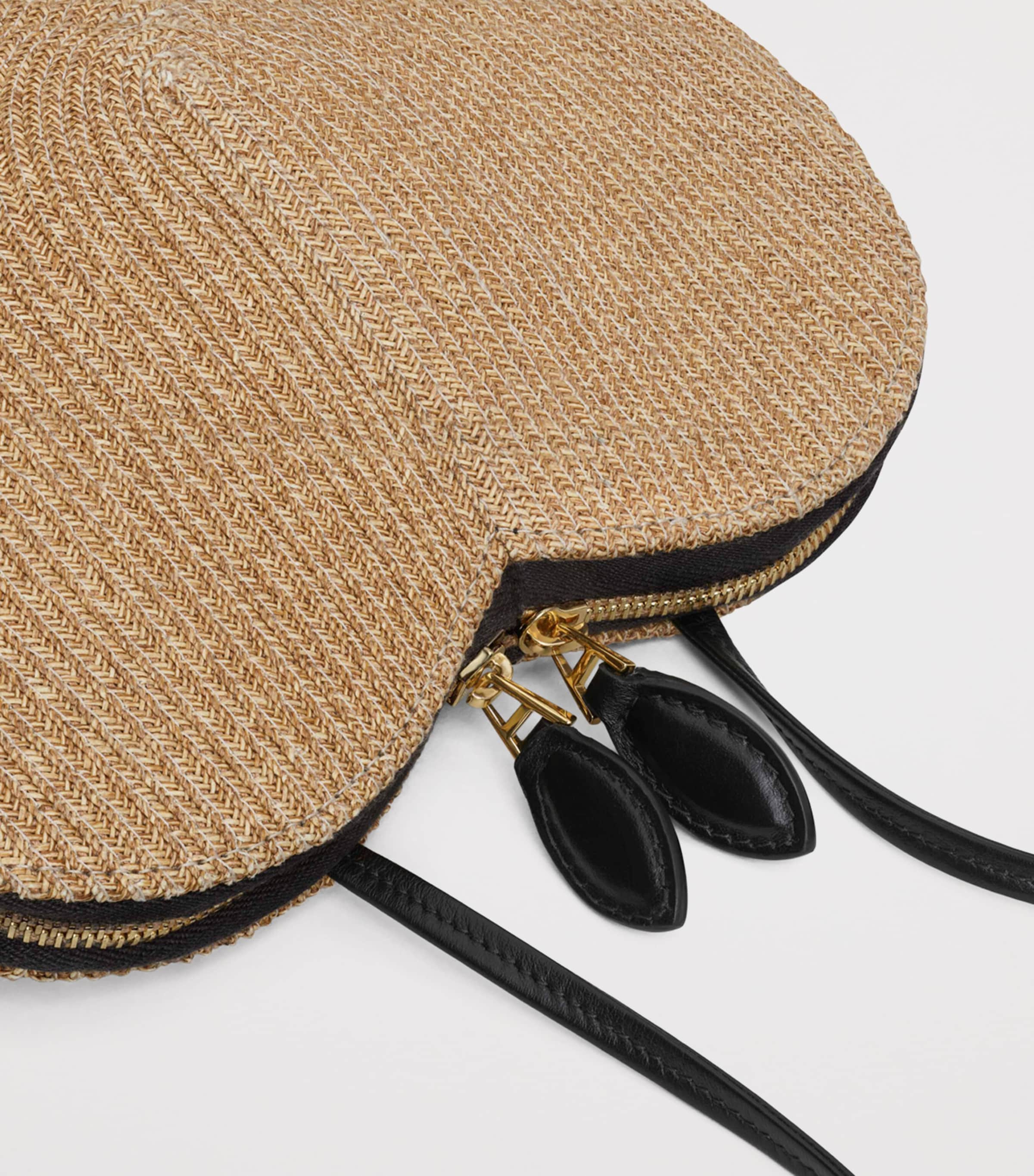 Alaïa Straw Le Coeur Shoulder Bag Naturel Image 4