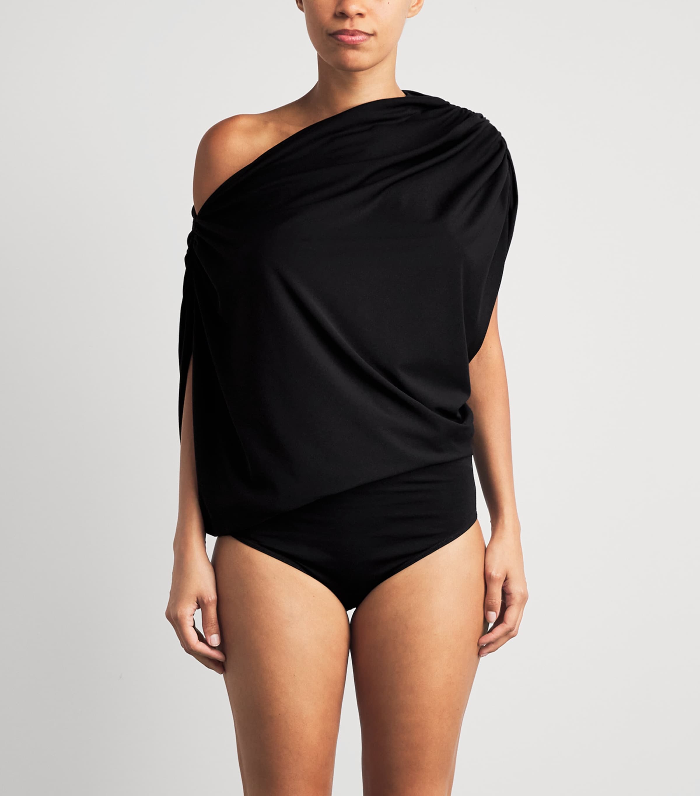 Wolford Womens Fluid Drape Bodysuit Black Image 4