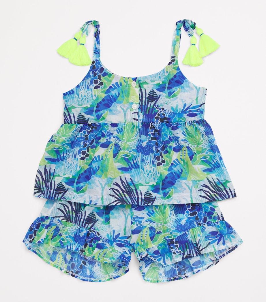 Aquatic Print Top And Shorts Set (2-12 Years) AQUATIC Image 3