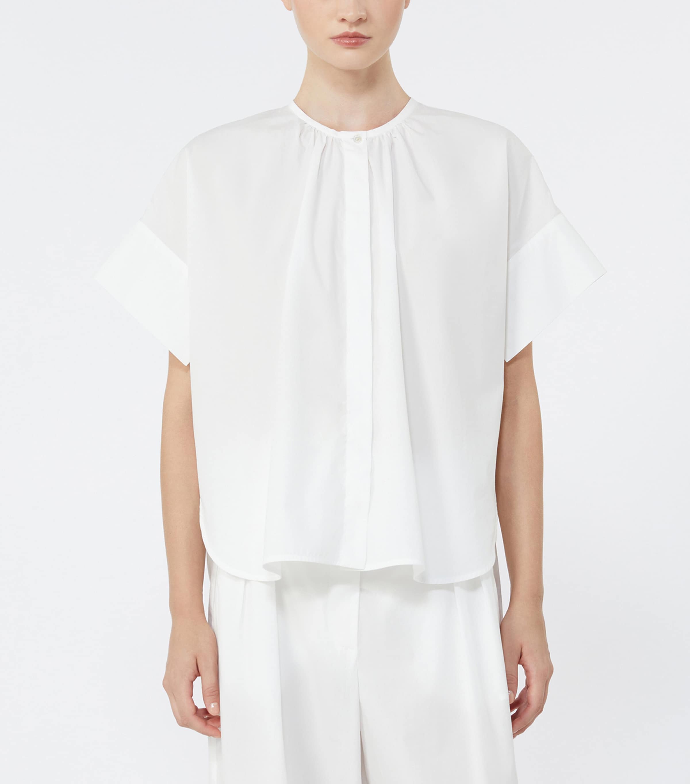 Weekend Max Mara Womens Cotton Poplin Blouse White Image 3