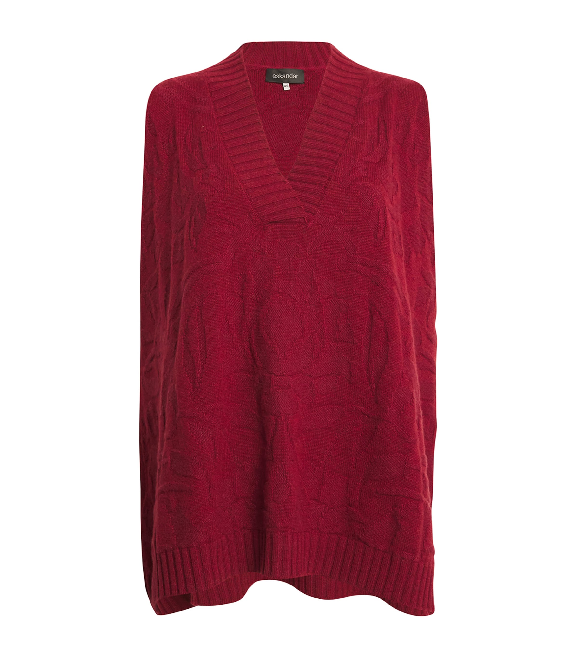 Shop Eskandar Cashmere Sweater Vest In Red