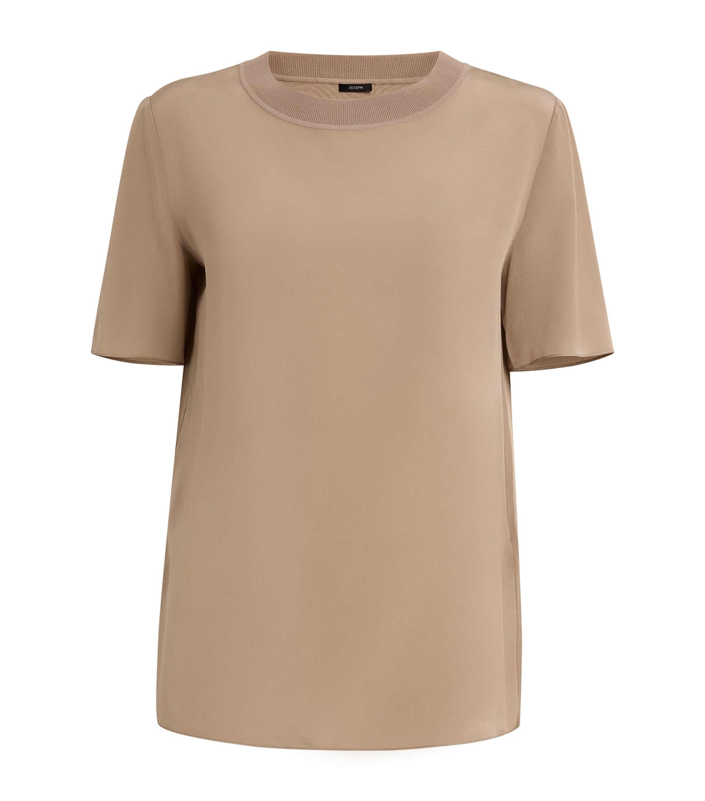 JOSEPH SILK CREPE DE SOIE RUBIN T-SHIRT