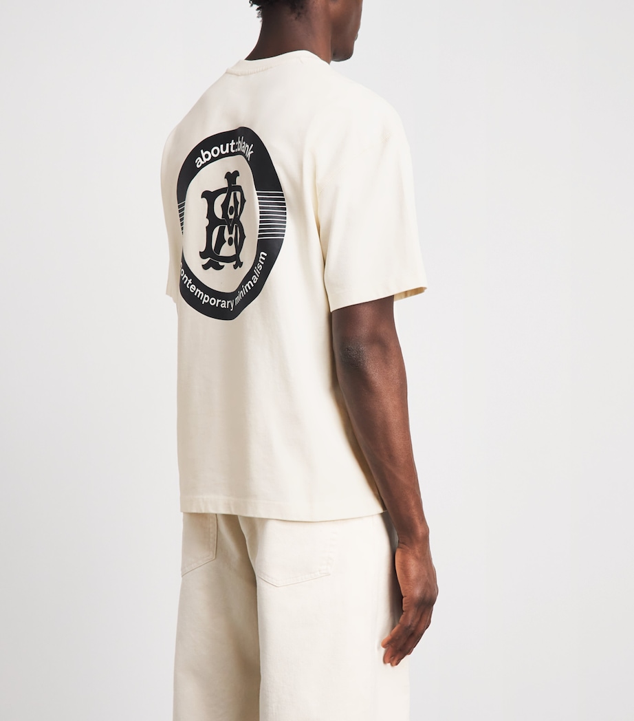 about:blank Mens Oversized Monogram T-Shirt Oat Image 5