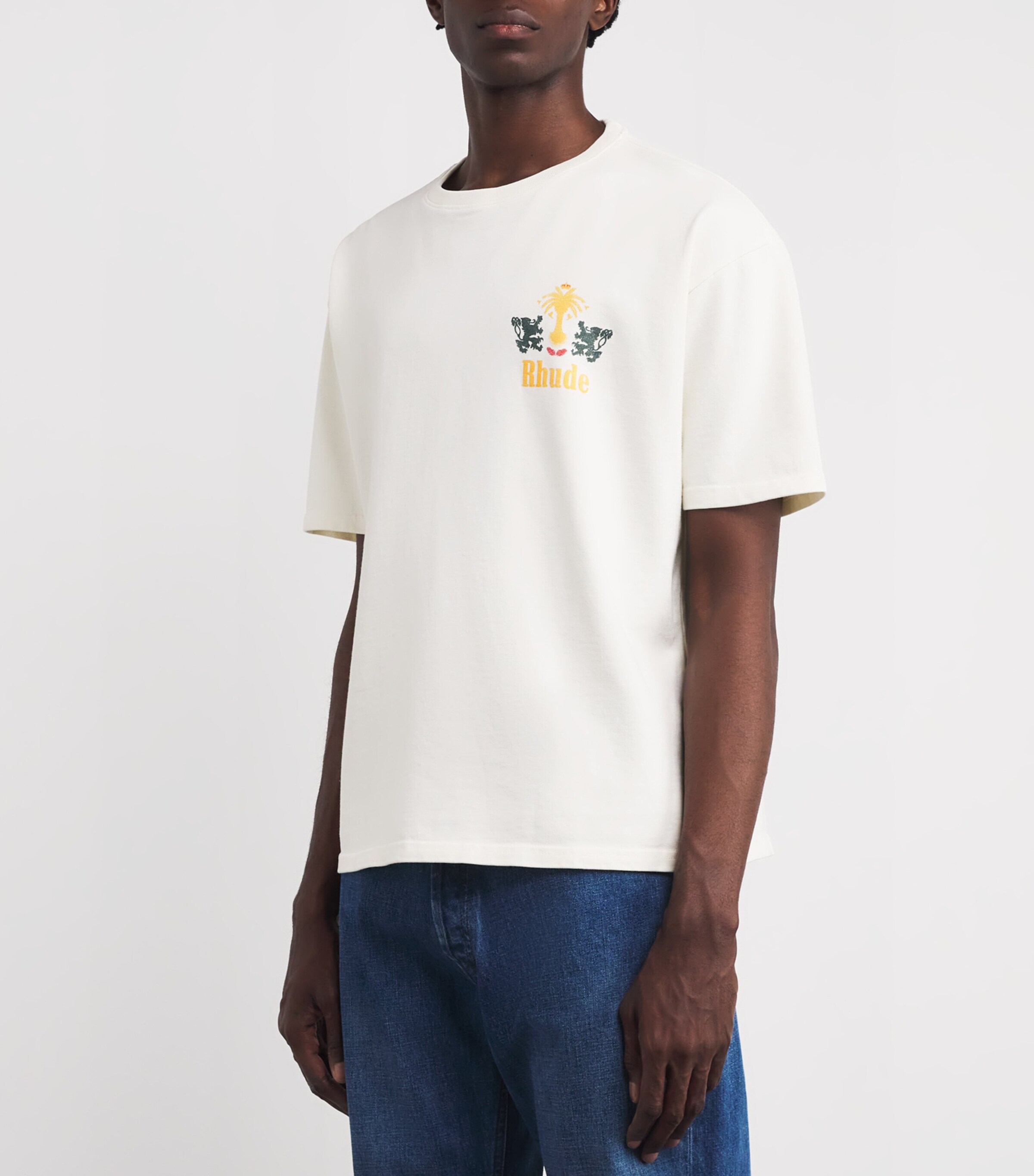 Cotton Tabaco Print T-Shirt 0241 VTG WHITE Image 3