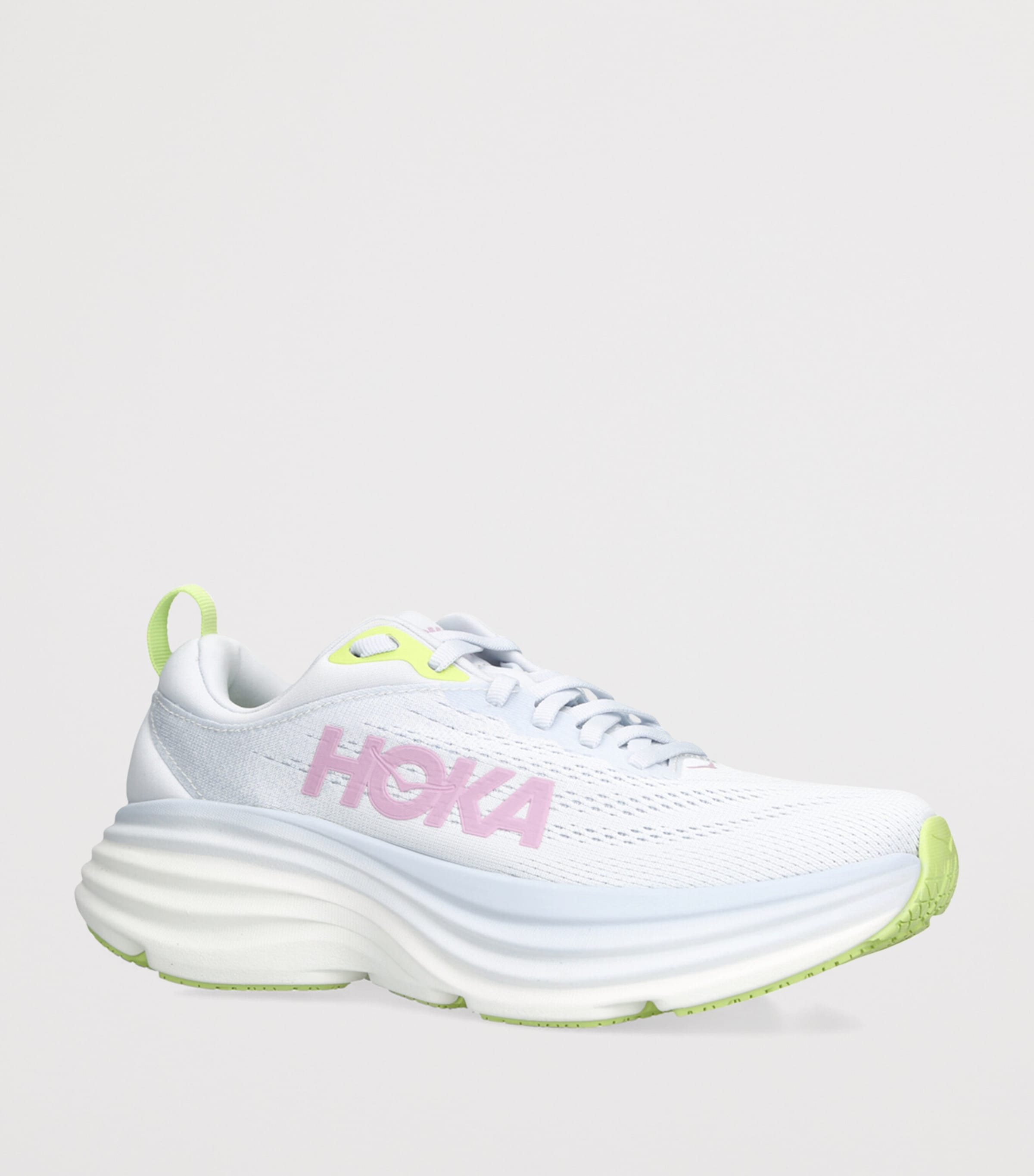 Hoka Bondi 8 Running Trainers White/comb Image 3