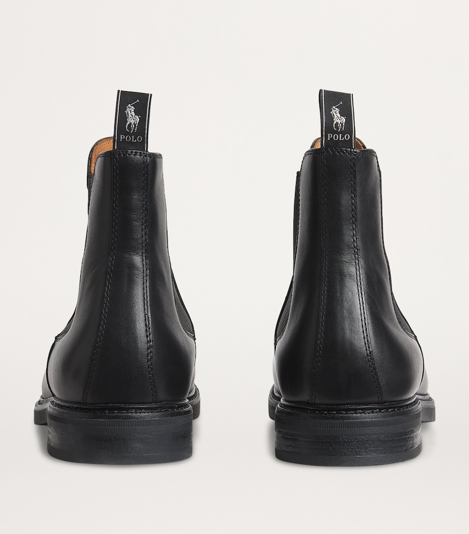 Polo Ralph Lauren Leather Asher Chelsea Boots Black Image 3