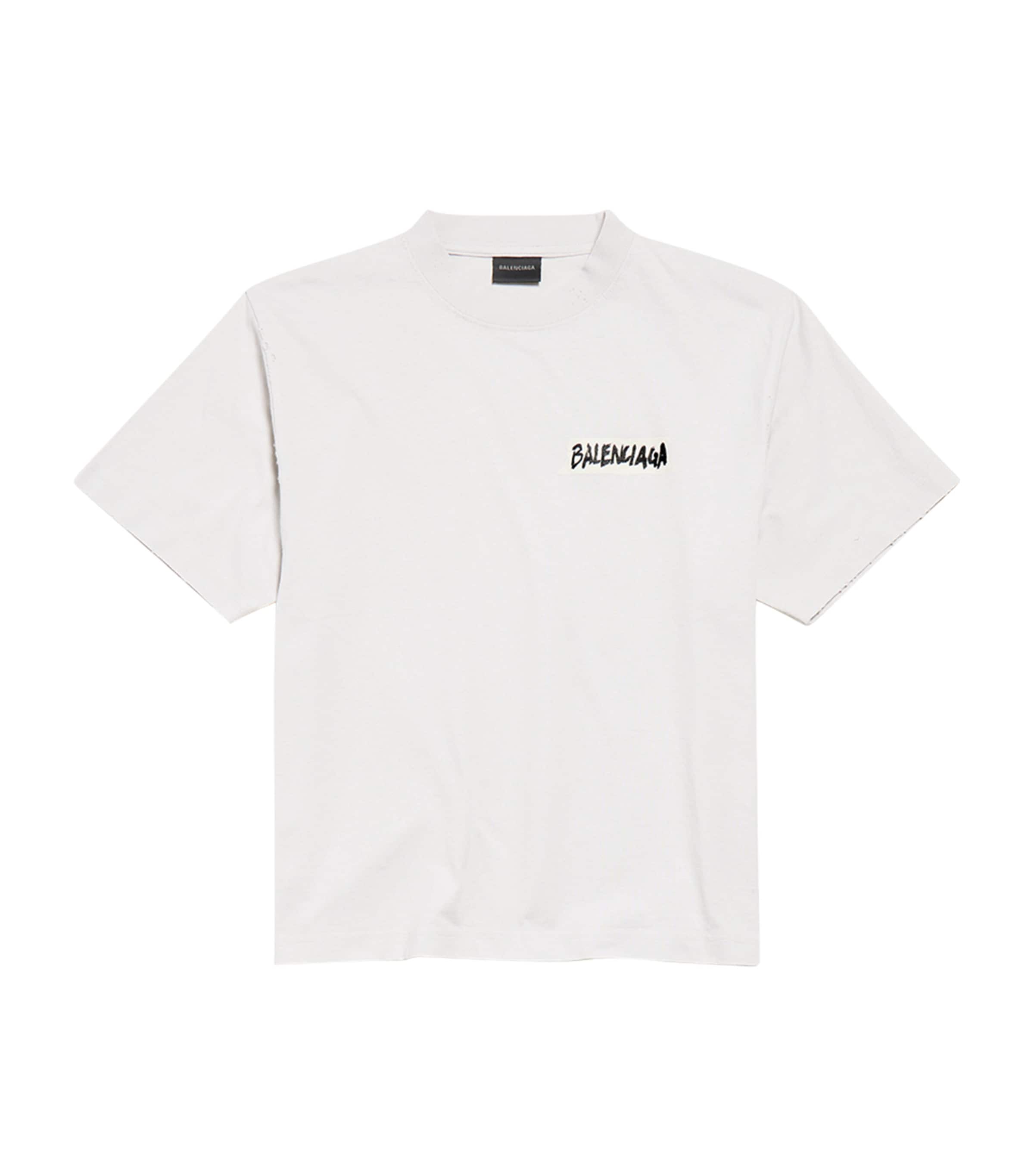 Balenciaga Womens Cotton Masking Tape T-Shirt Image 1