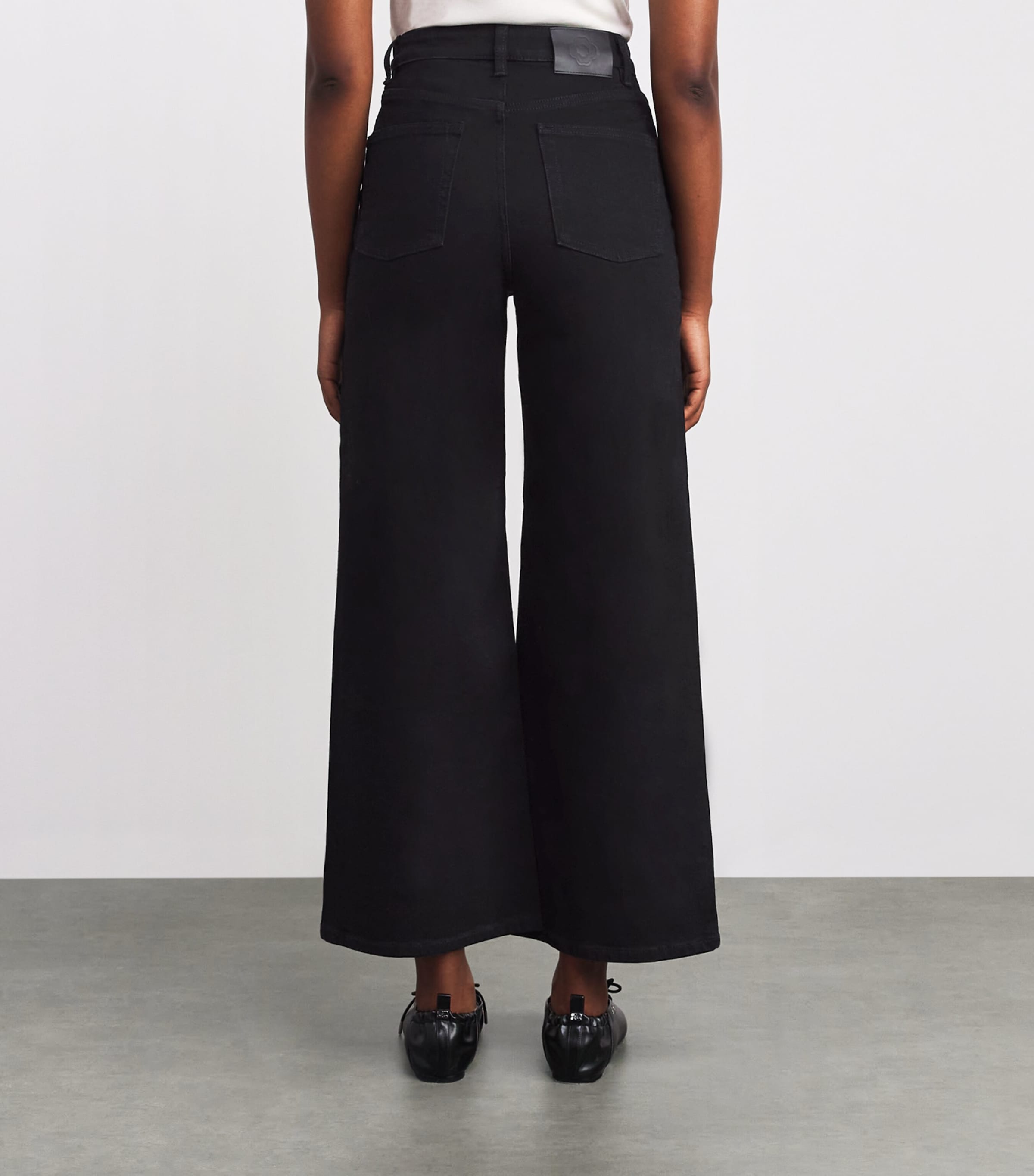 High-Rise Straight Jeans BLACK Image 4