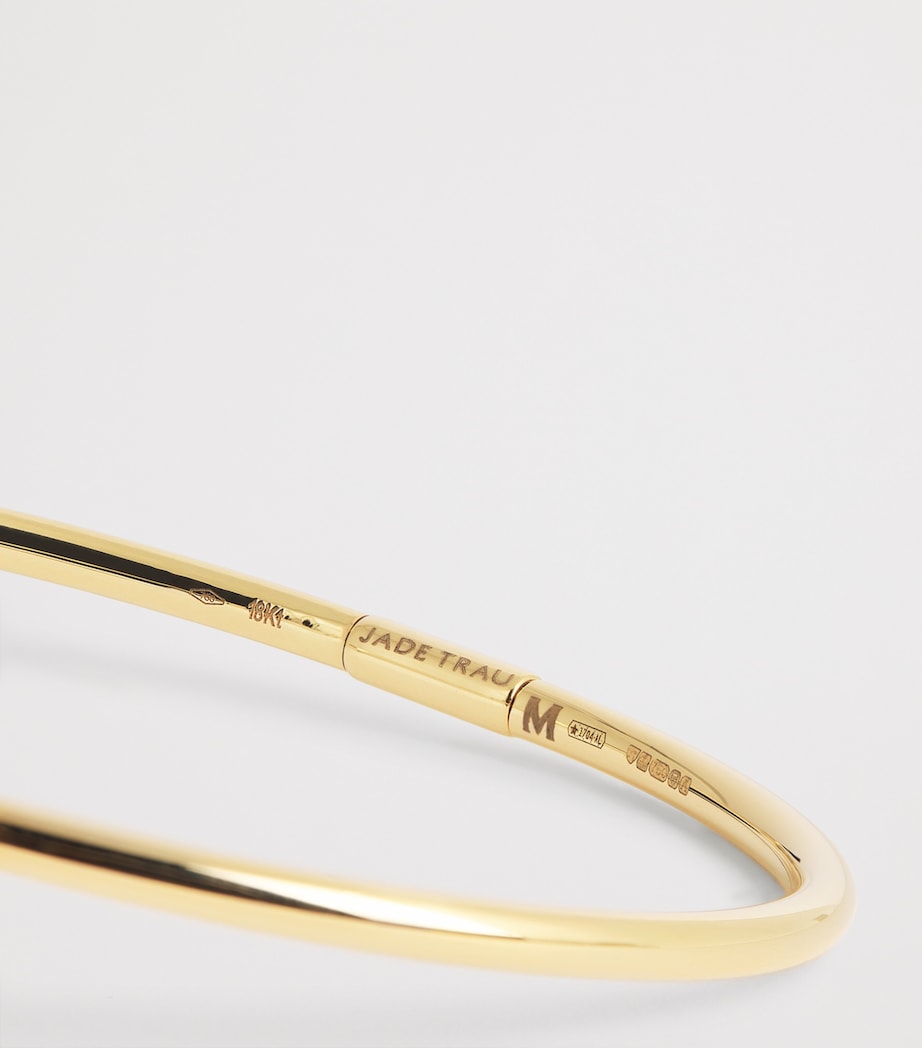 Yellow Gold and Diamond Constellation Plié Bangle YELLOW GOLD Image 4