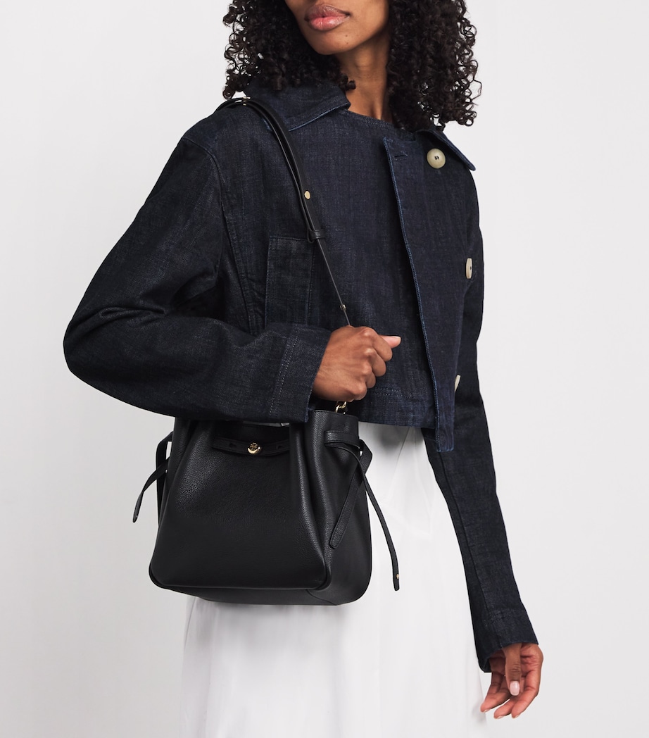 Leather Romy Cross-Body Bag 001 BLACK Image 5