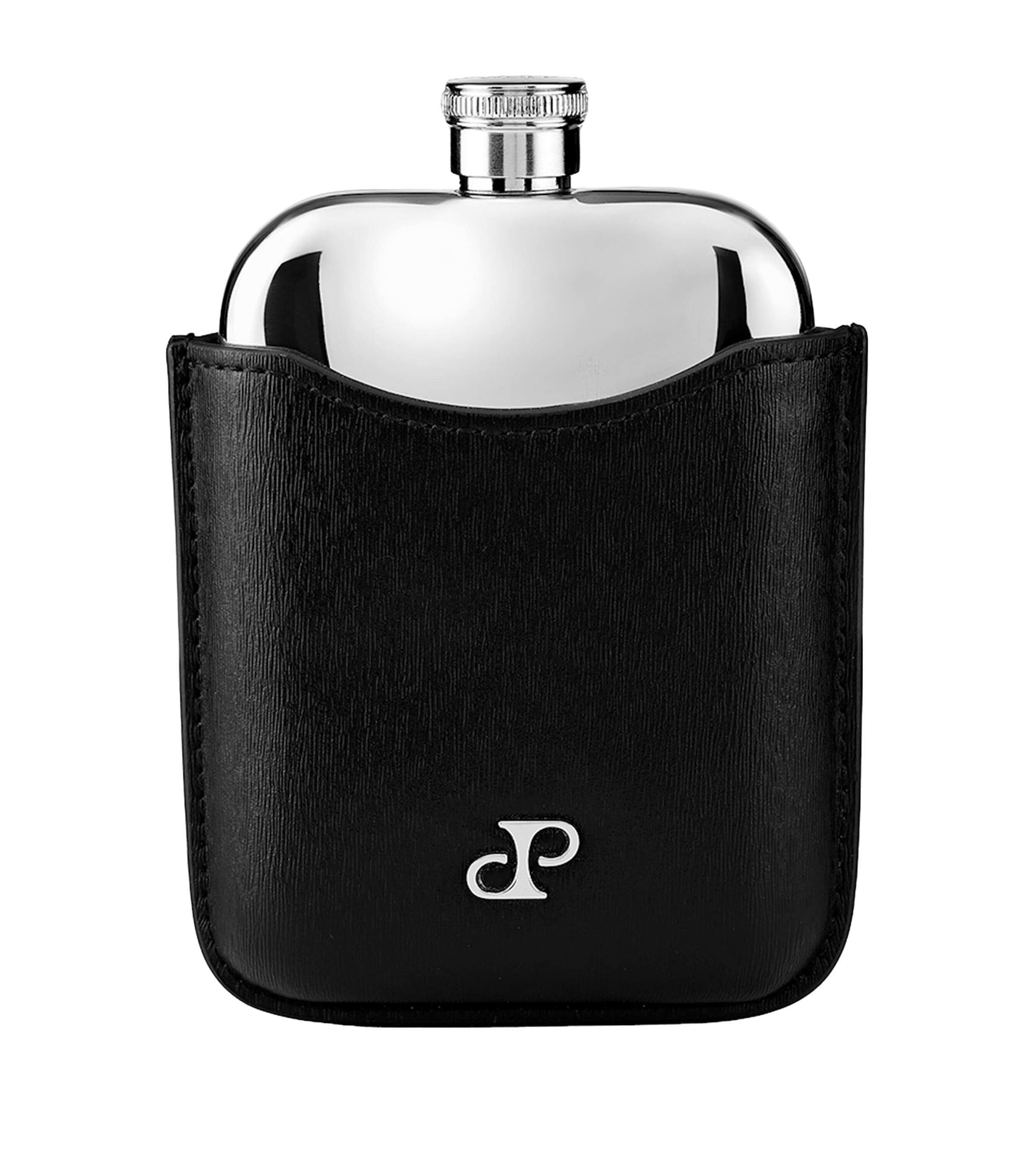 Stainless Steel Philipp Hip Flask BLACK Image 1
