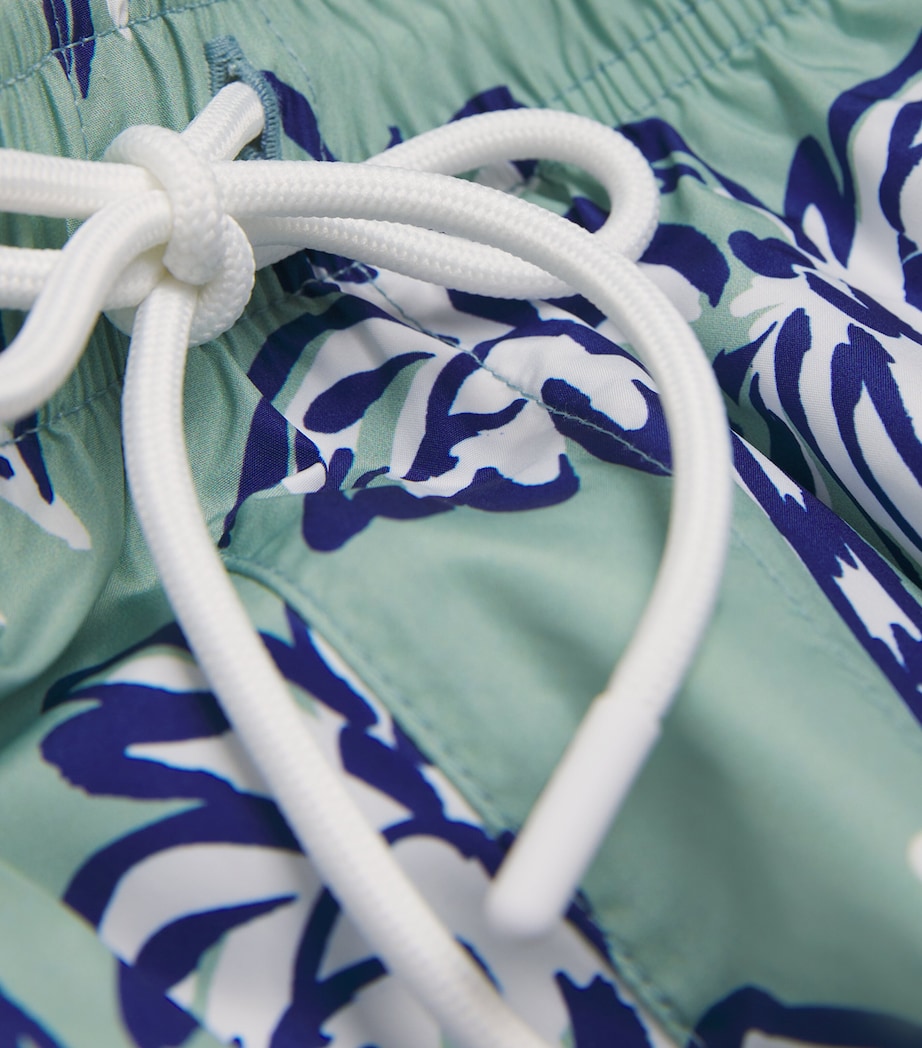 Palm Tree Swim Shorts 65 MID GREEN Image 4