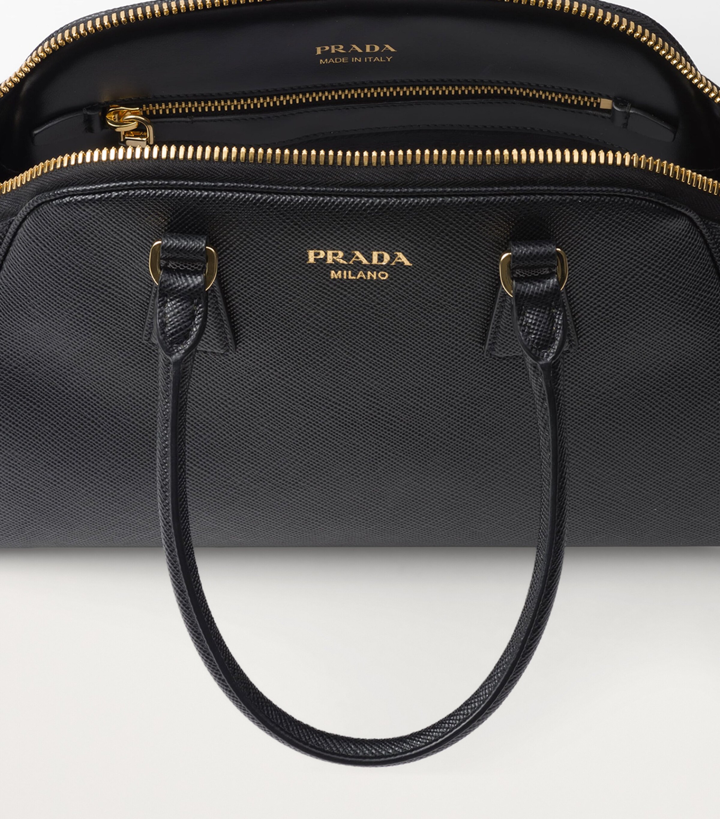 Medium Saffiano Leather Top-Handle Bag F0002 Image 7