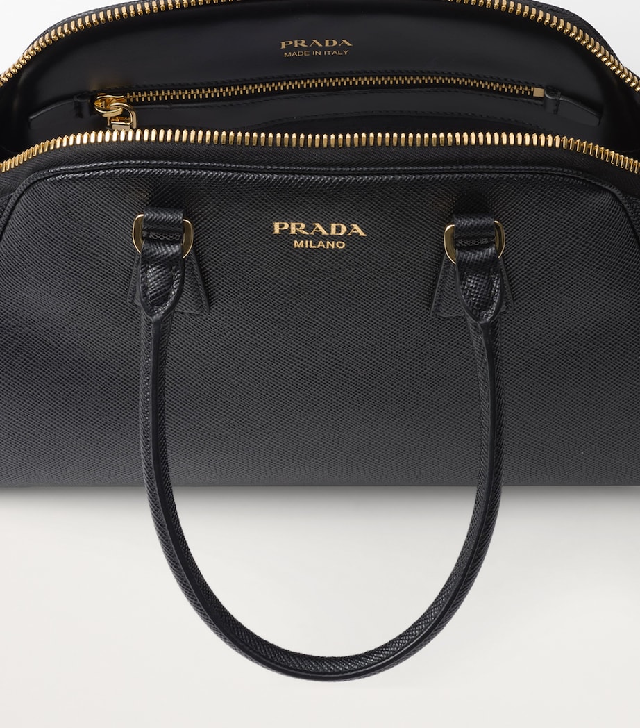 Medium Saffiano Leather Top-Handle Bag F0002 Image 7