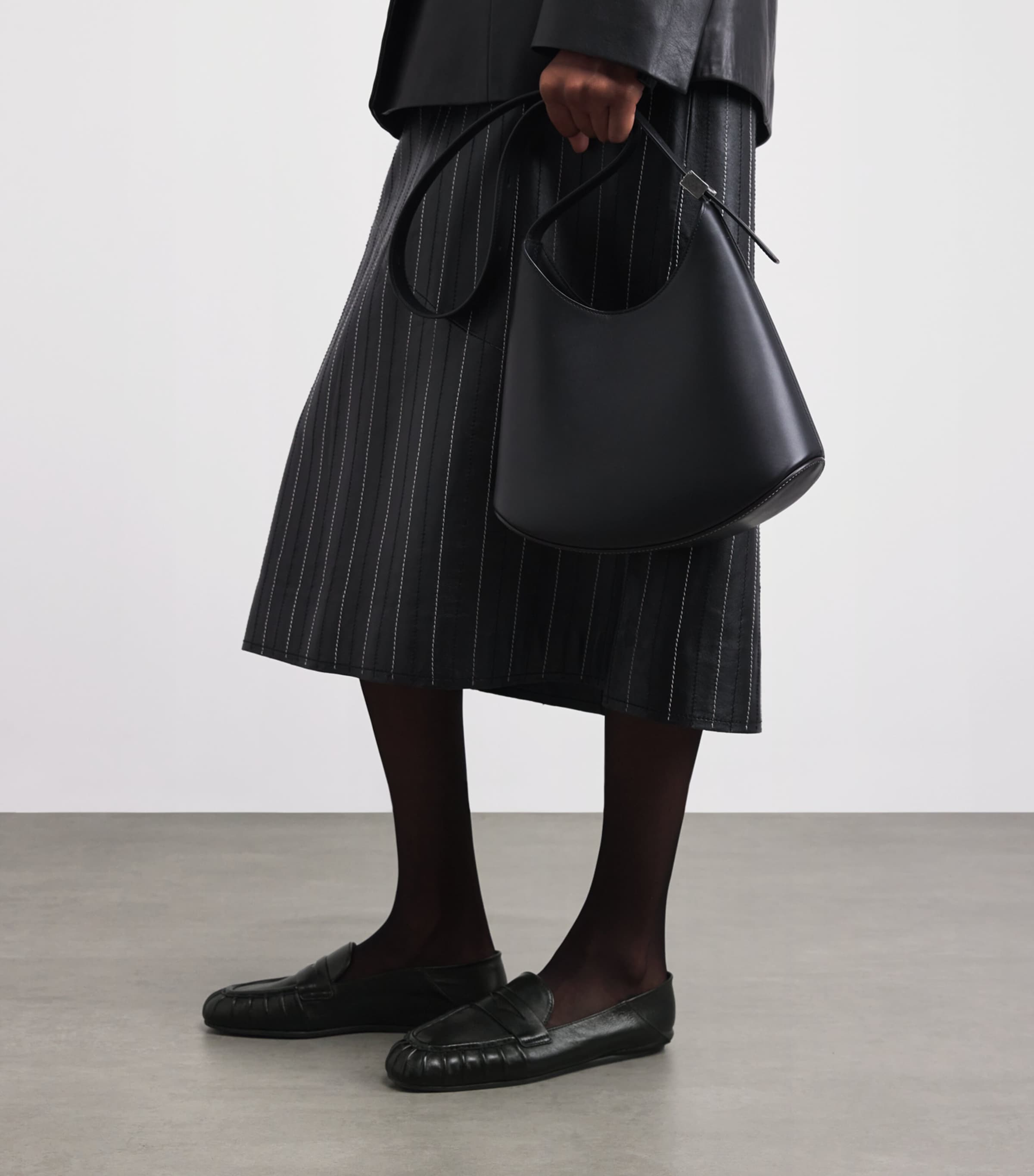 Leather Brooks Loafers BLACK Image 5