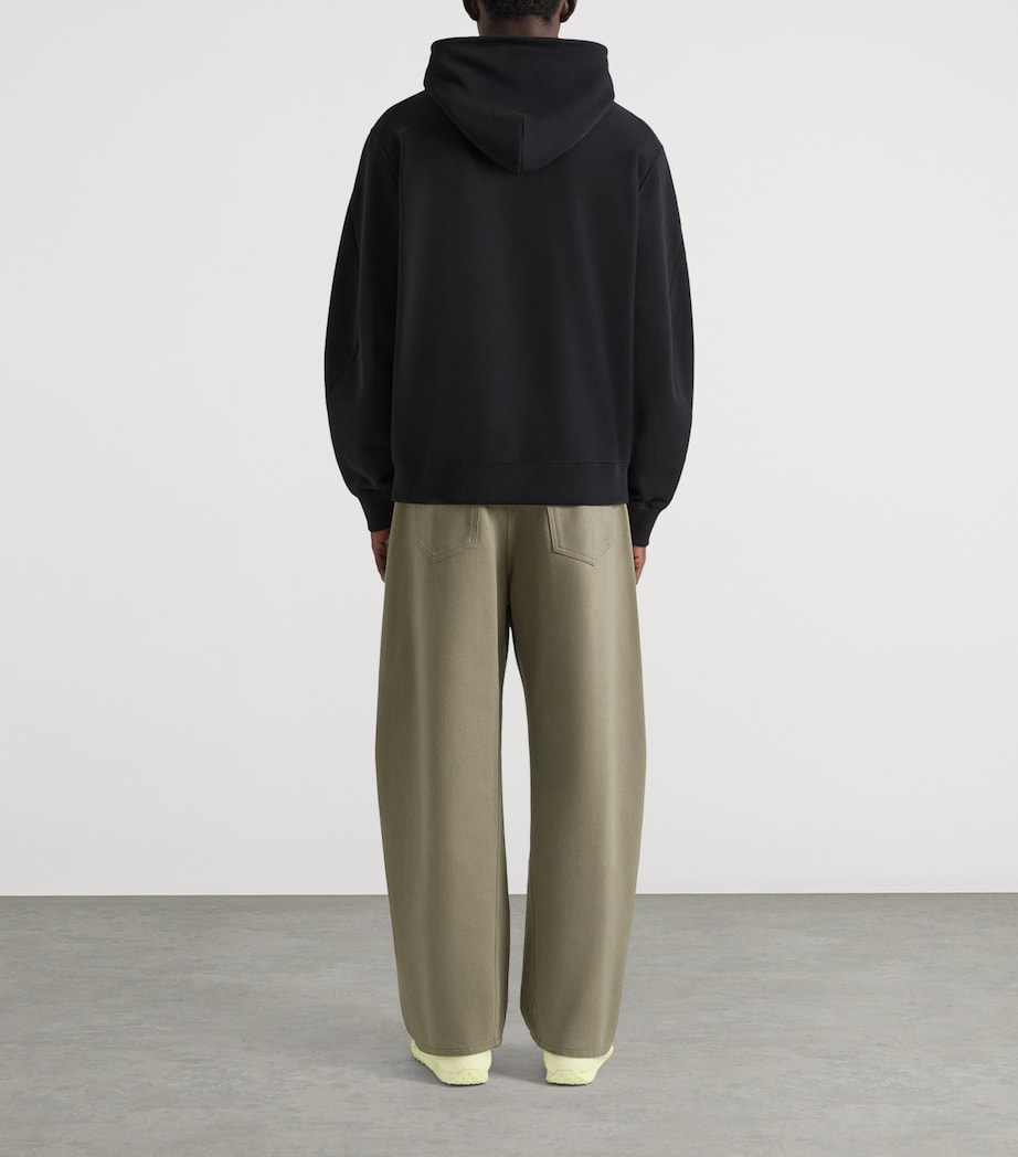 Cotton Logo Hoodie BLACK Image 3