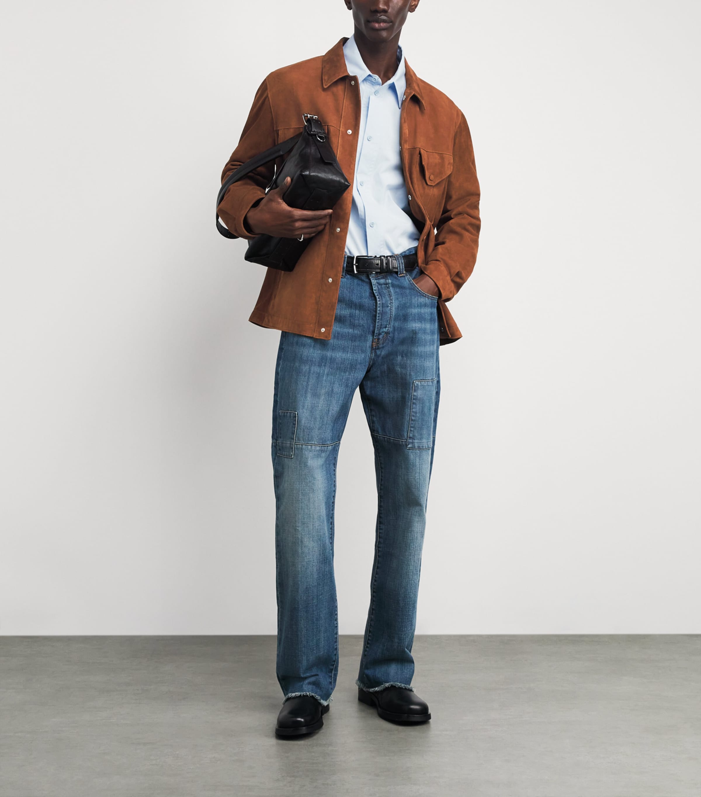 Valstar Mens Suede Blackey Overshirt Image 2