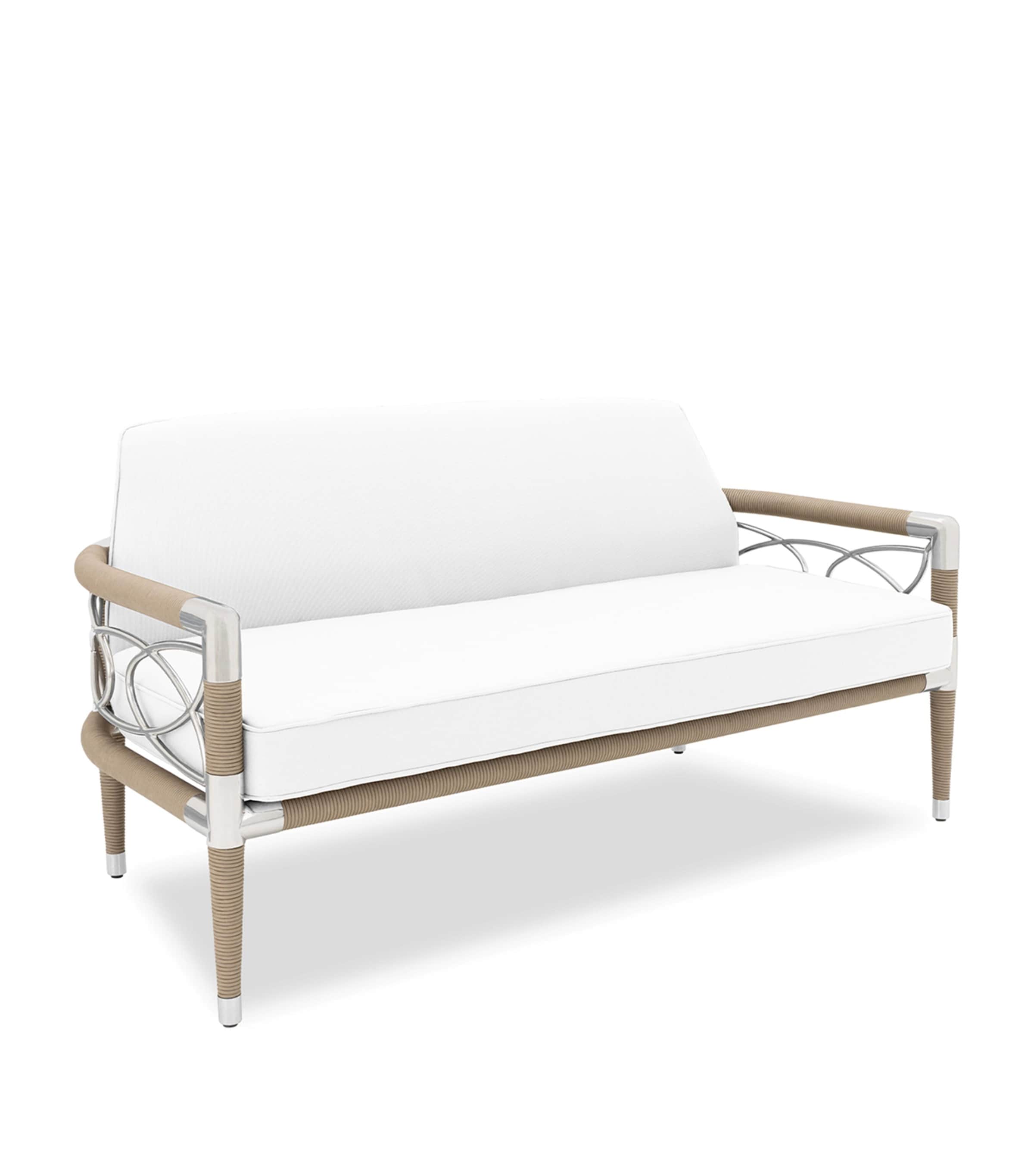 Davos Outdoor 2-Seater Sofa WHITE Image 1