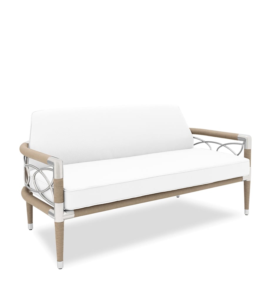 Davos Outdoor 2-Seater Sofa WHITE Image 1