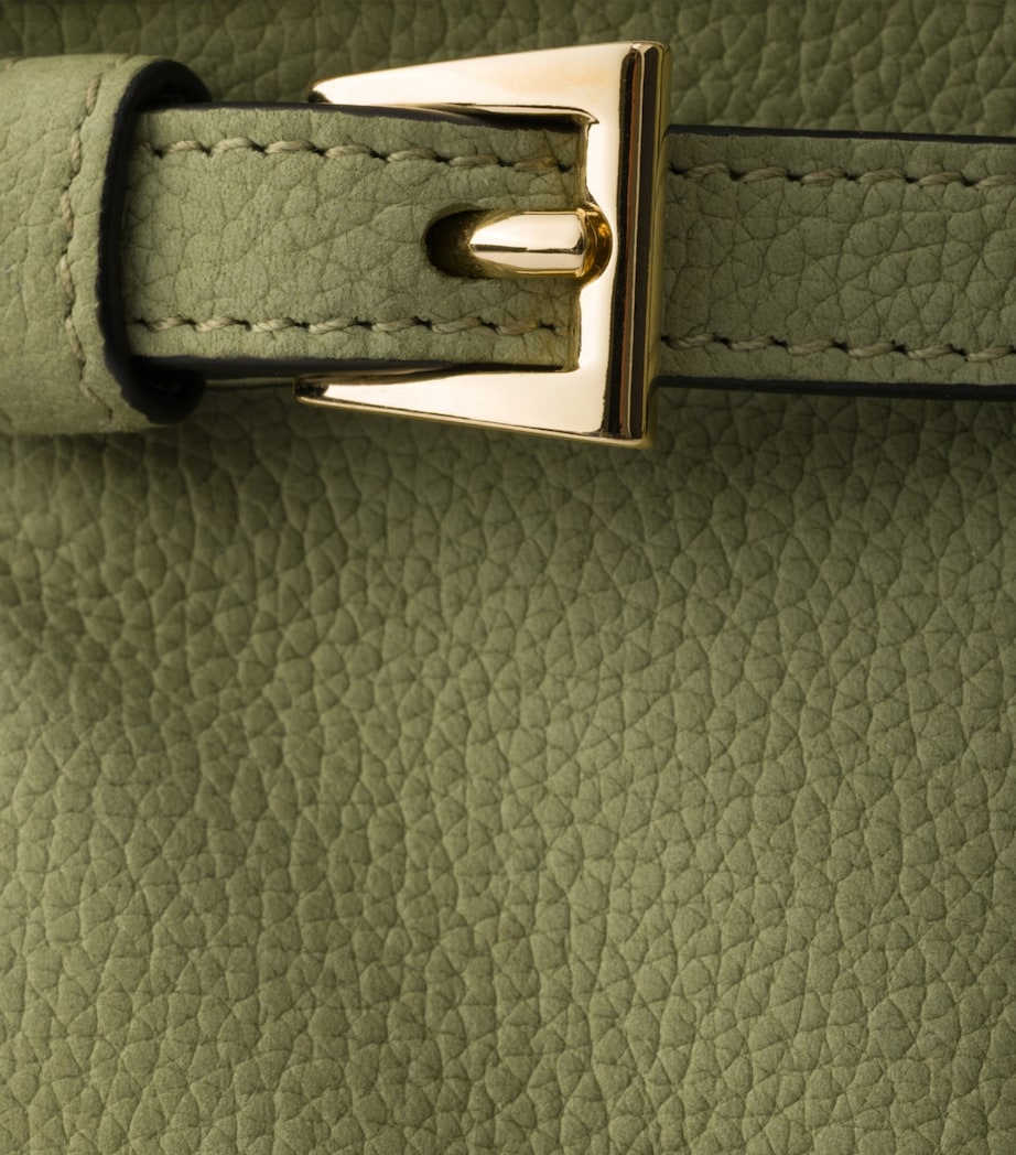 Prada Medium Nubuck Bonnie Shoulder Bag Green Image 5