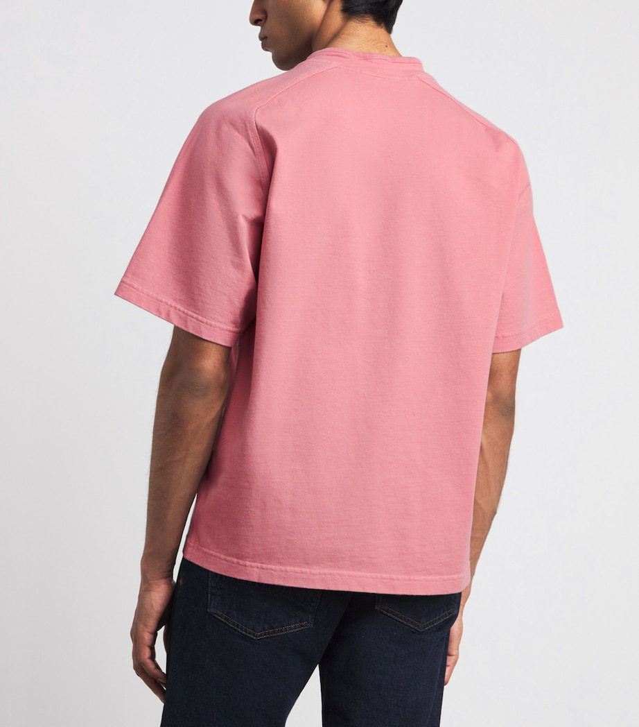 Stone Island Mens Organic Cotton Old Effect T-Shirt Image 5