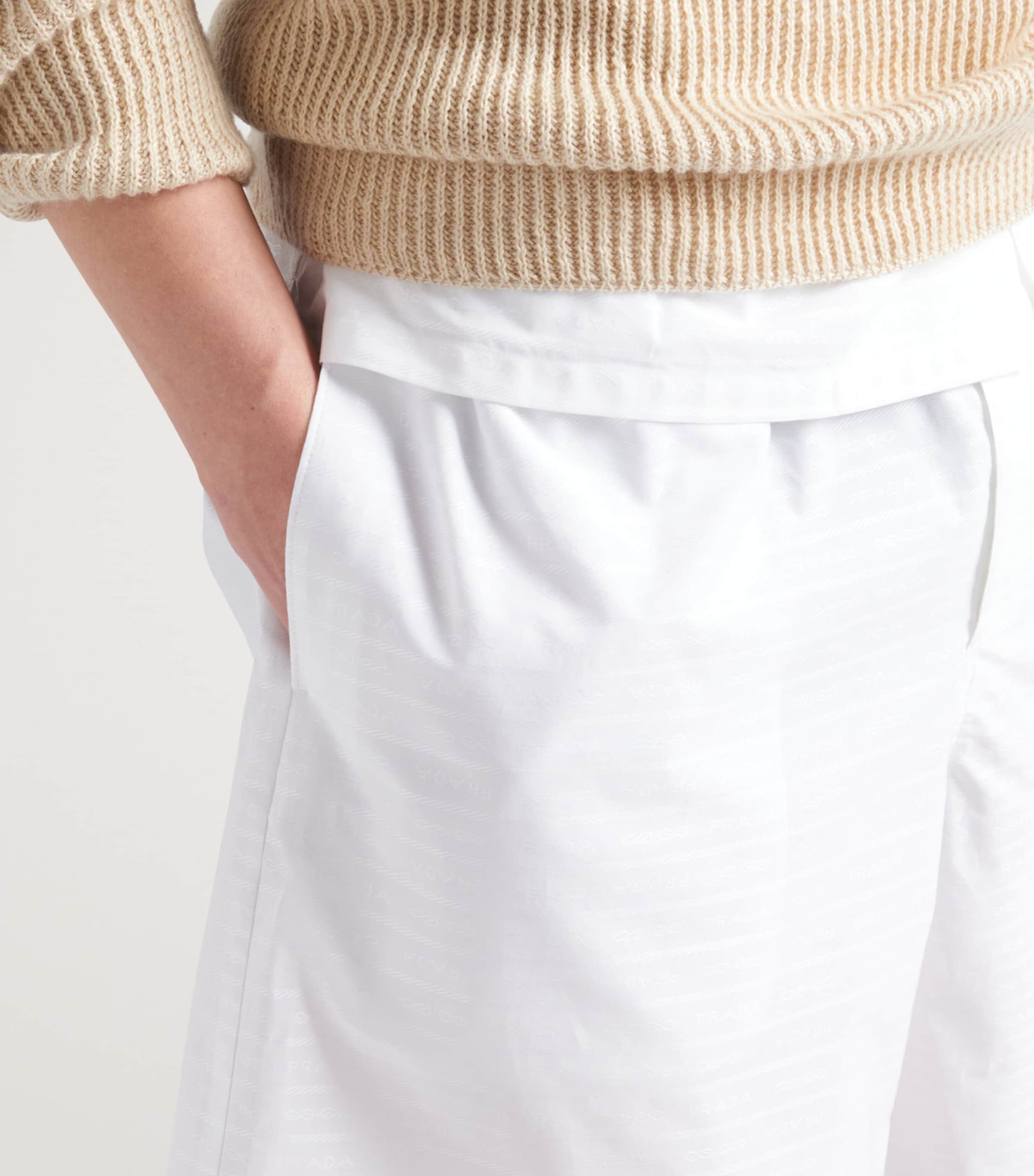 Prada Mens Cotton Poplin Shorts Image 4