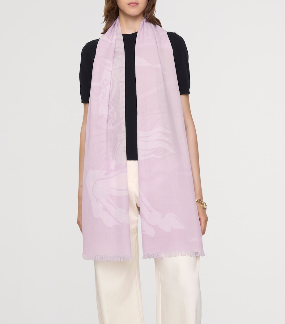 Wool Wide EKD Scarf FONDANT PINK Image 3