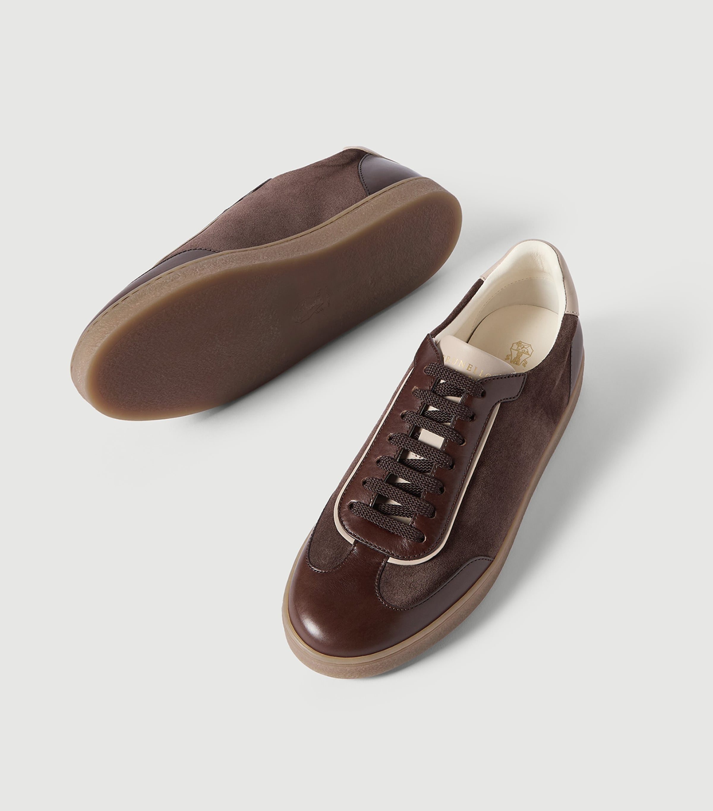 Brunello Cucinelli Suede-Leather Sneakers Image 6