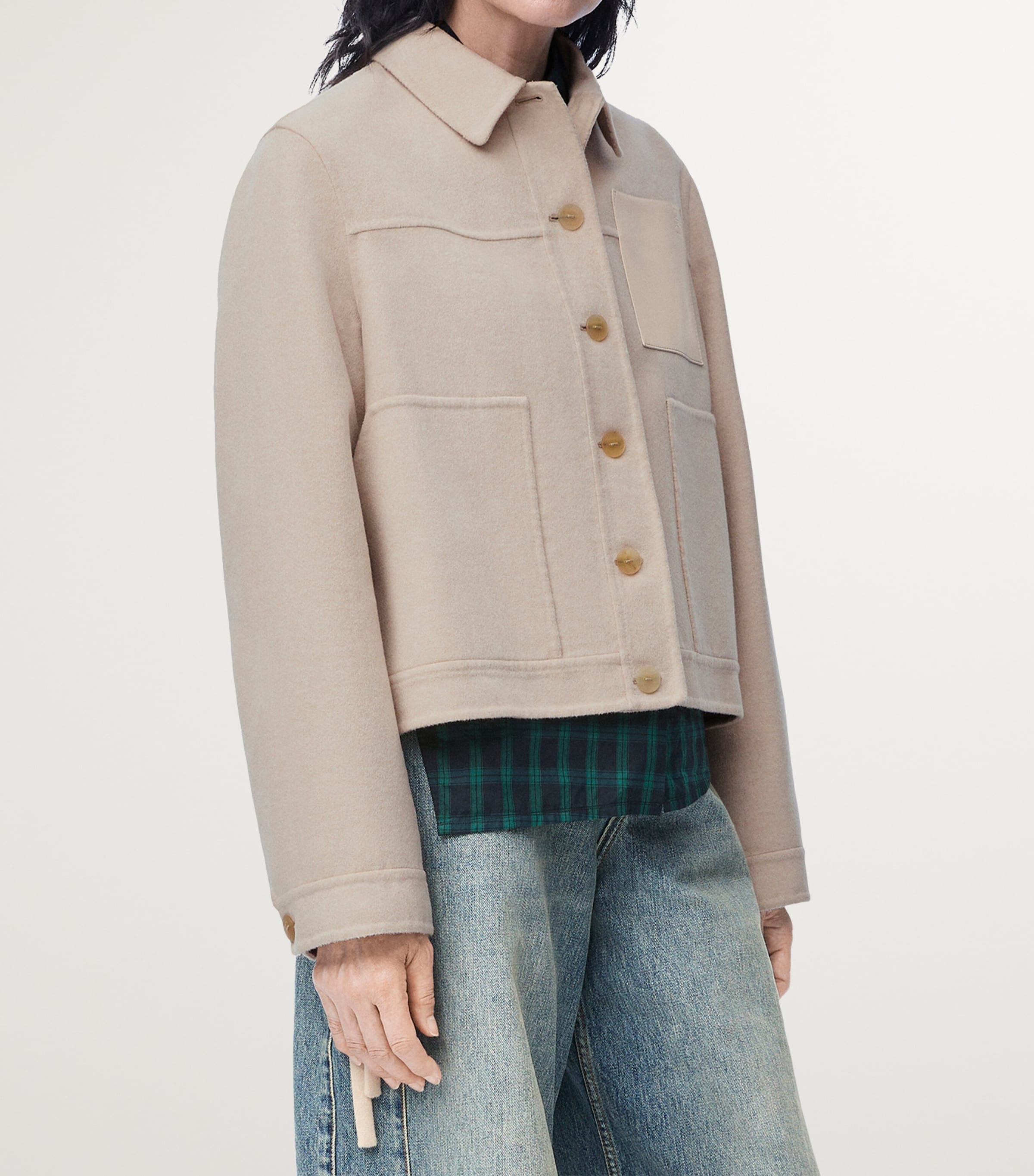 LOEWE Wool-Cashmere Workwear Jacket | Harrods US