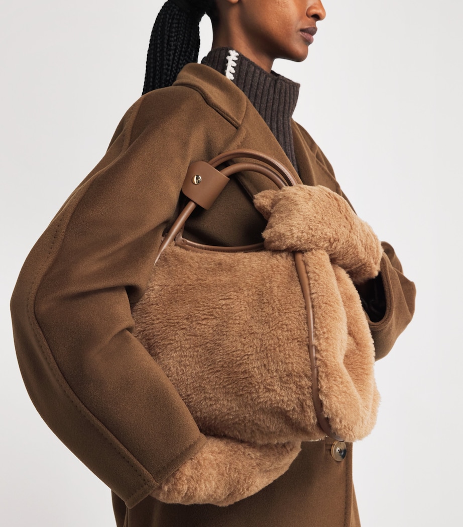 Small Teddy Marine Top-Handle Bag CAMEL Image 2
