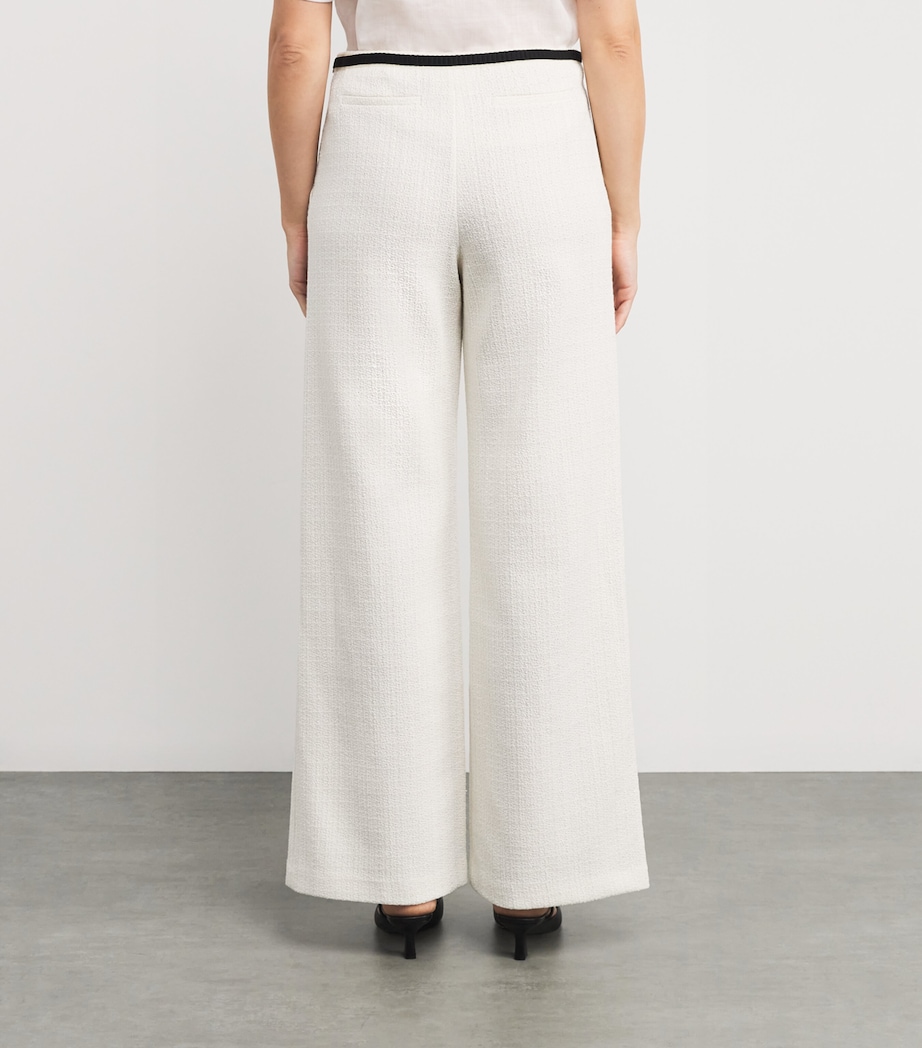 Tweed Wide-Leg Trousers ECRU Image 4