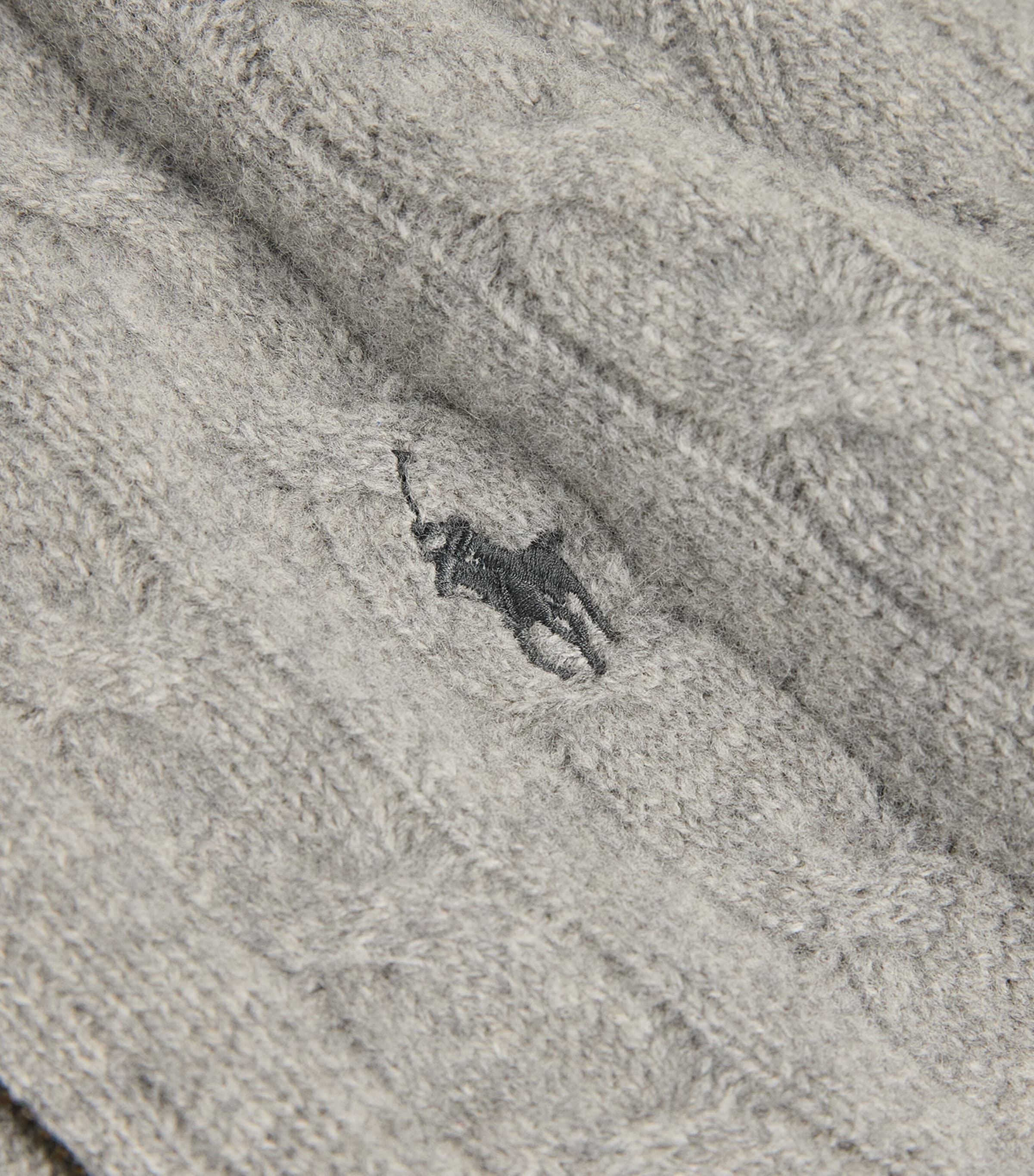 Wool-Cashmere Quarter-Zip Sweater GREY Image 5